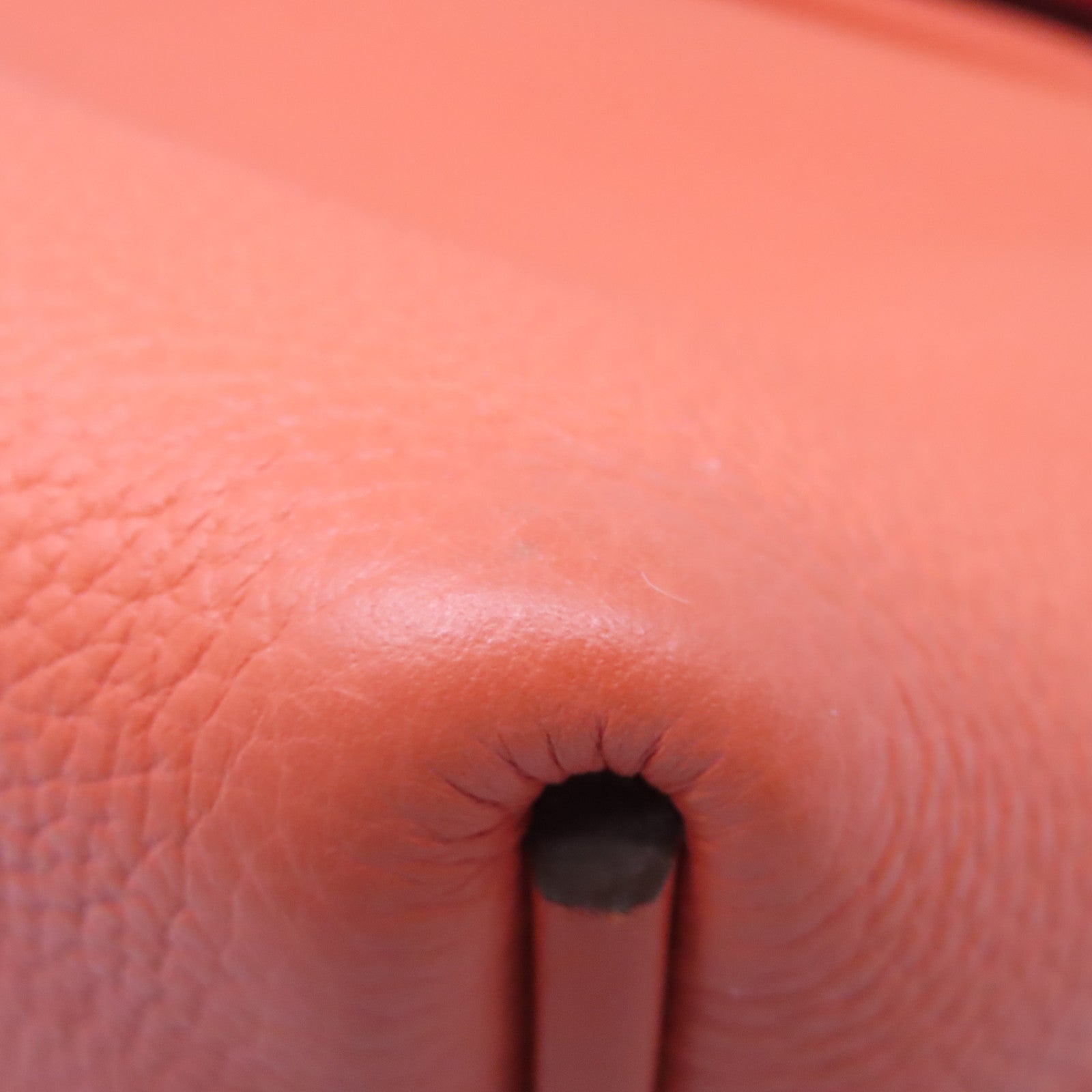 HERMES Togo皮革24/24 29cm银扣手挽肩背两用袋火橘色