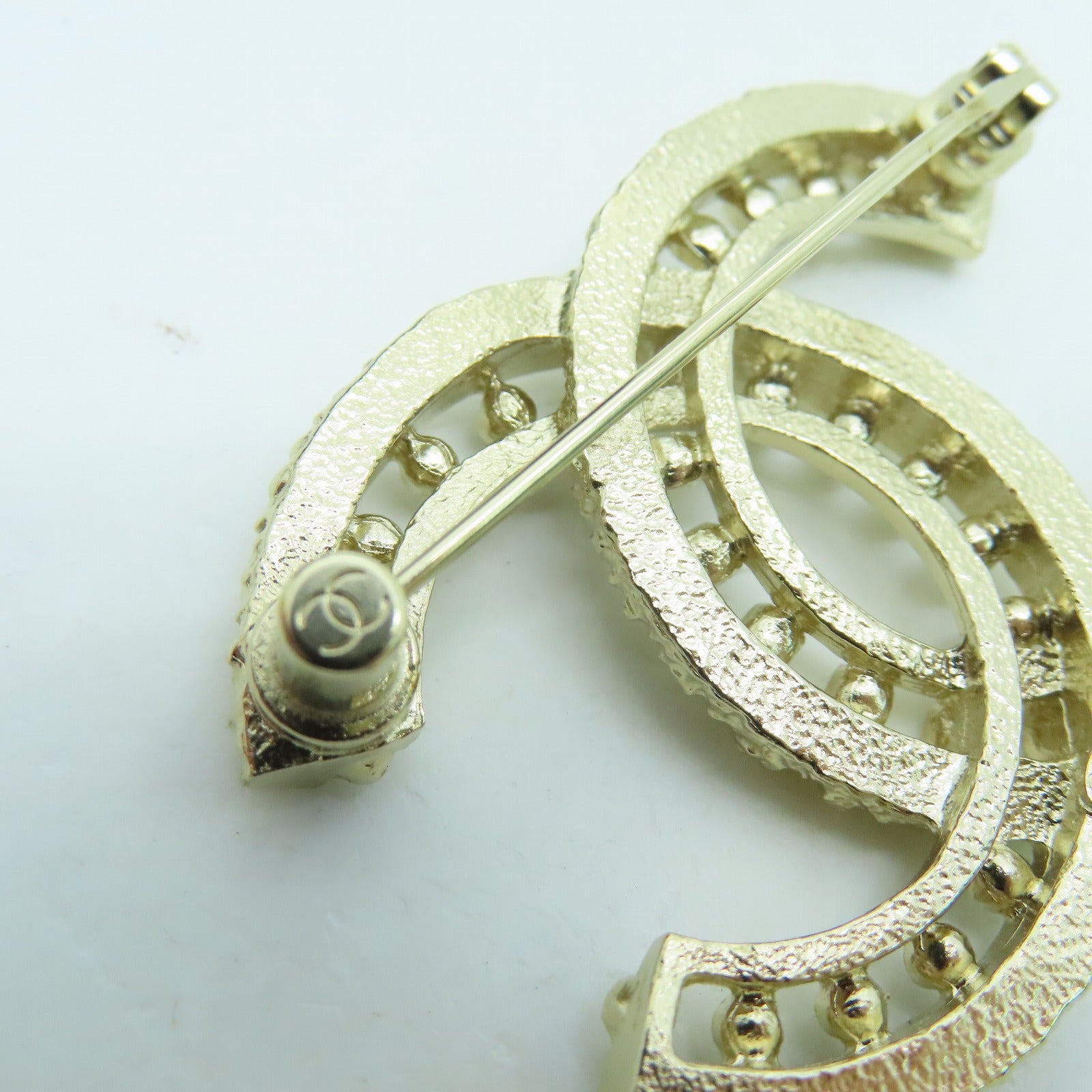 CHANEL 金属Brooch胸针金色
