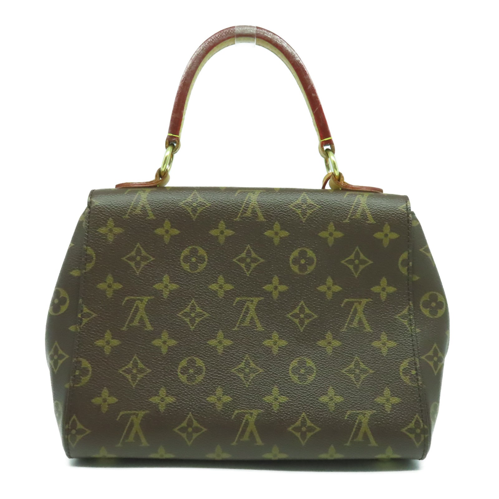 LOUIS VUITTON Monogram Cluny BB金扣手挽肩背兩用袋啡色