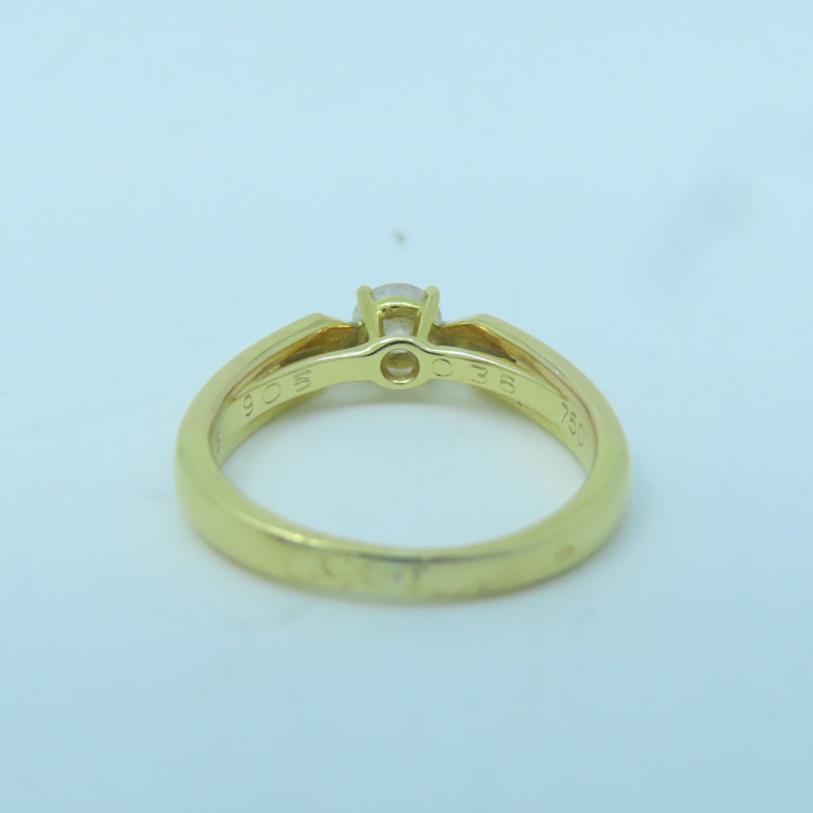 CARTIER 18K白金/黃金Diamond Ring 0.36ct鑽石戒指#51/US#5.75