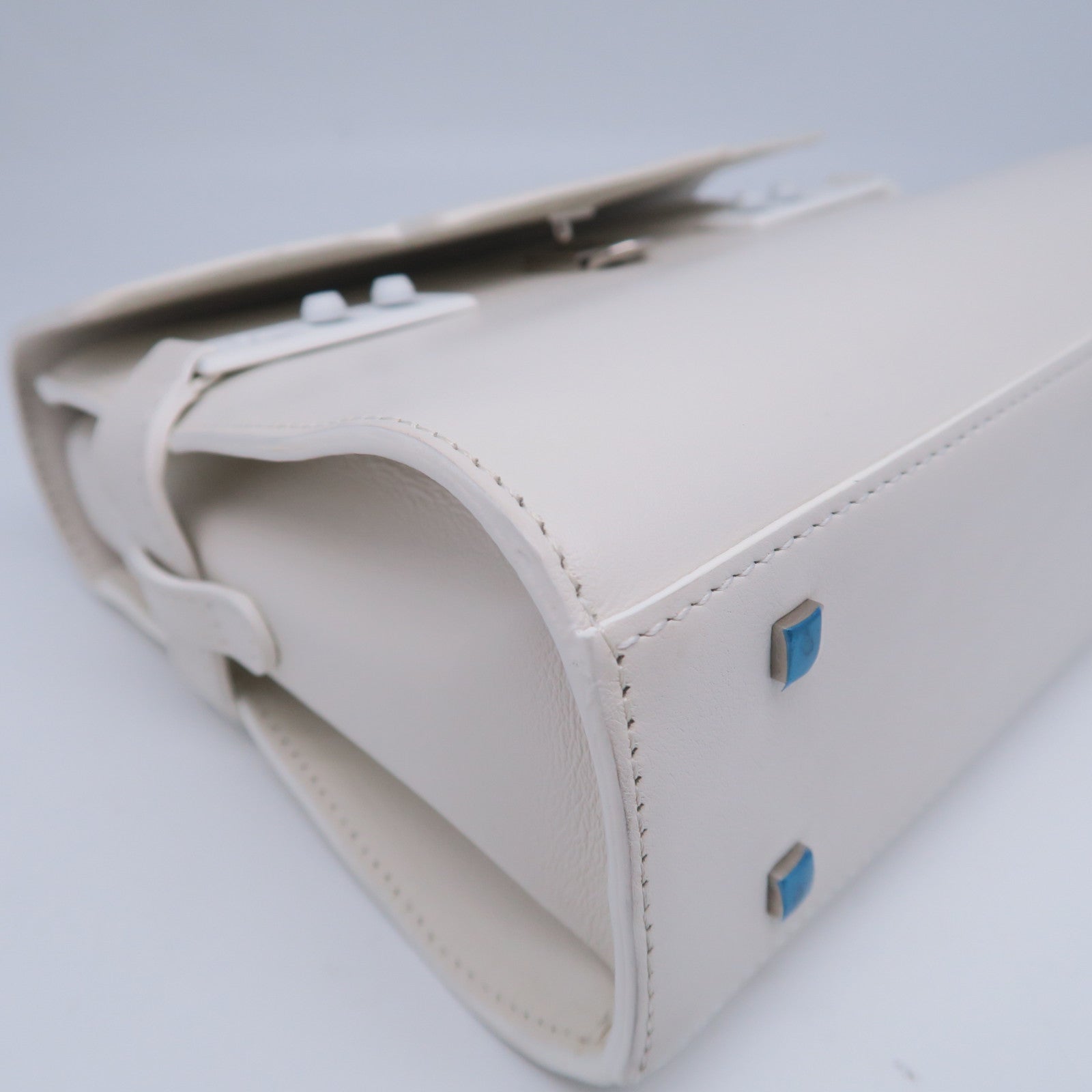 Delvaux 牛皮皮革2 Way Shoulder手挽肩背兩用袋白色