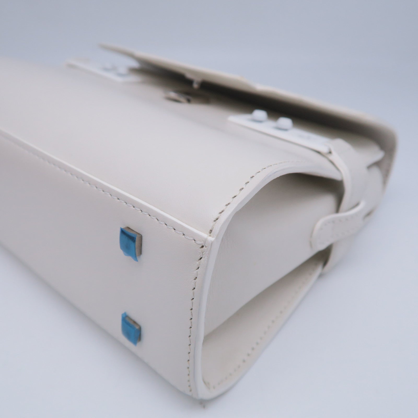 Delvaux 牛皮皮革2 Way Shoulder手挽肩背兩用袋白色