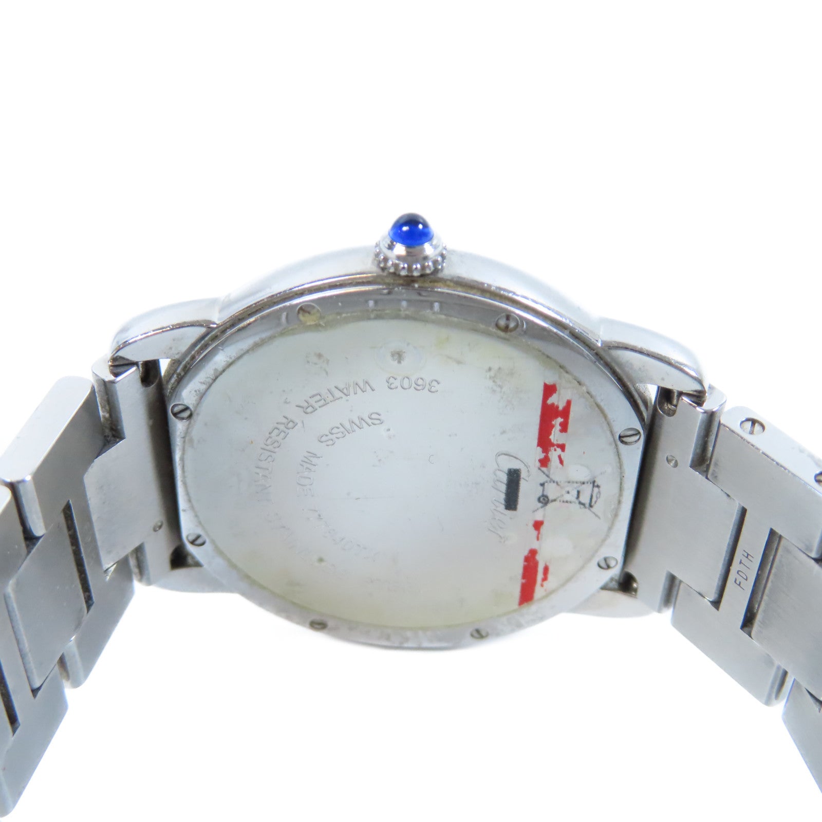 CARTIER Ronde Solo de Cartier不鏽鋼手錶石英機芯白色