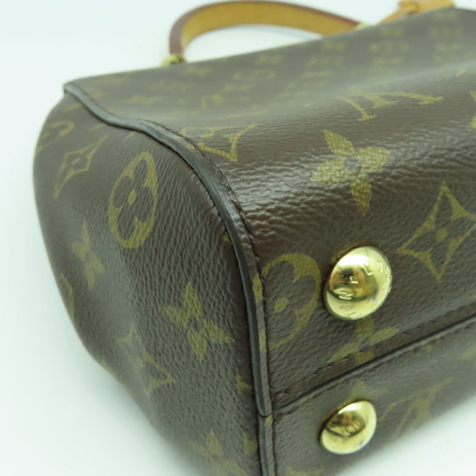 LOUIS VUITTON Monogram Cluny BB金扣手挽肩背兩用袋啡色