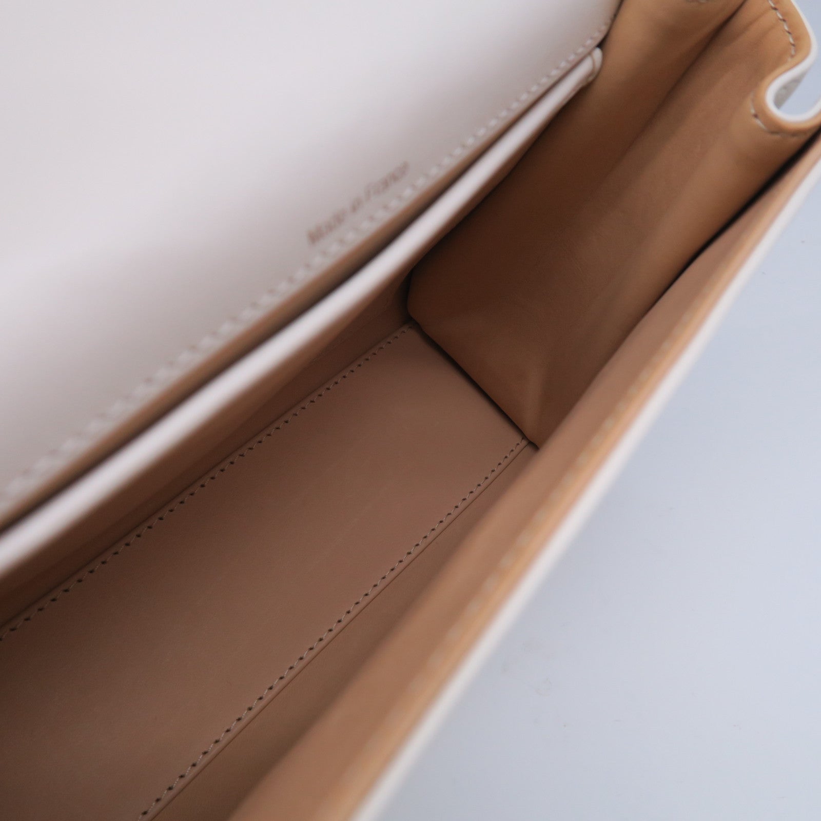 Delvaux 牛皮皮革2 Way Shoulder手挽肩背兩用袋白色