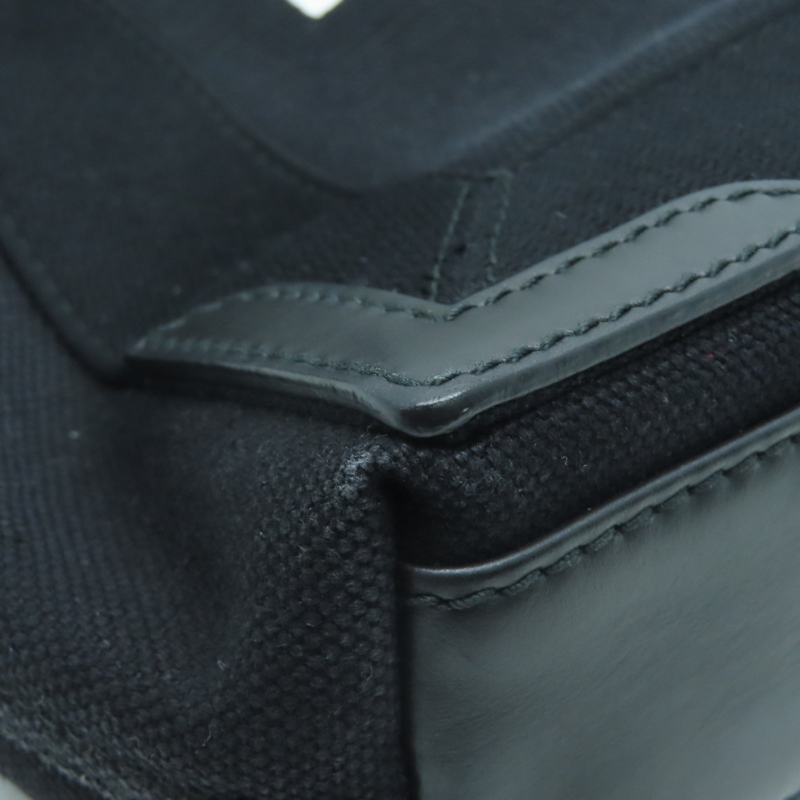 BALENCIAGA 帆布Navy Cabas XS銀扣手挽肩背兩用袋黑色
