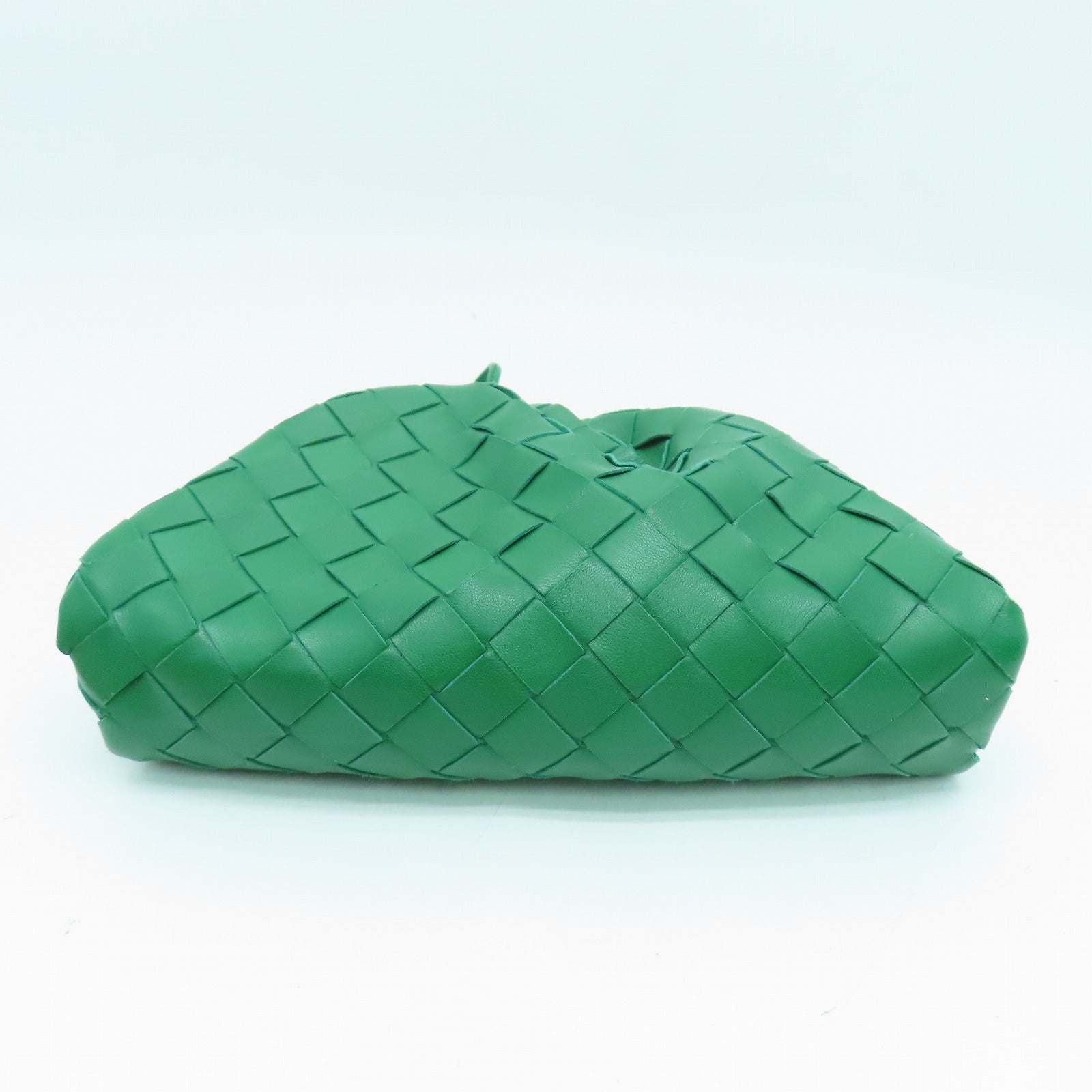 BOTTEGA VENETA 羊皮皮革Mini Pouch肩背袋绿色