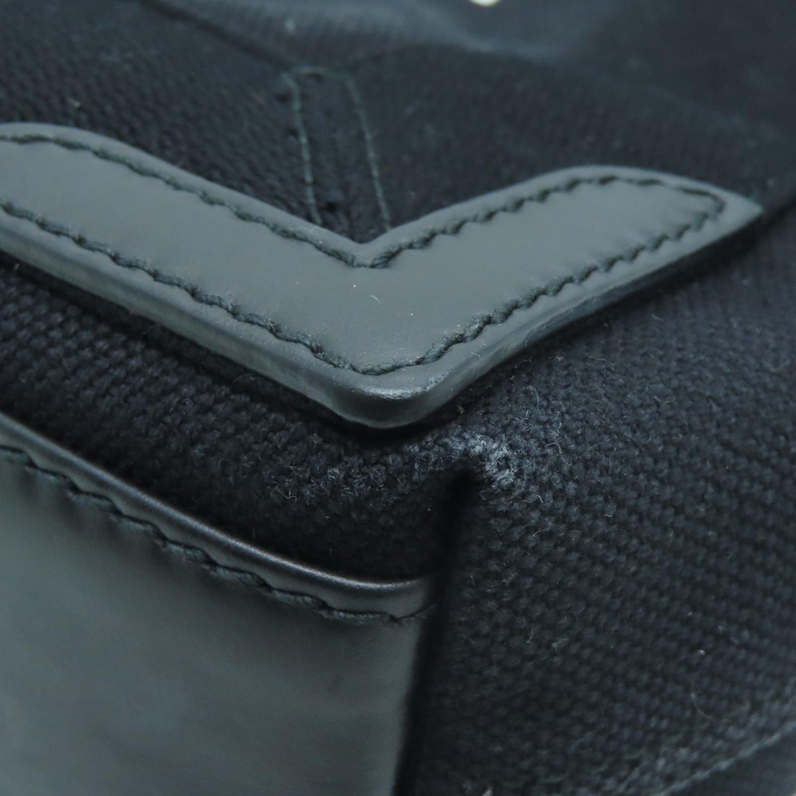 BALENCIAGA 帆布Navy Cabas XS銀扣手挽肩背兩用袋黑色