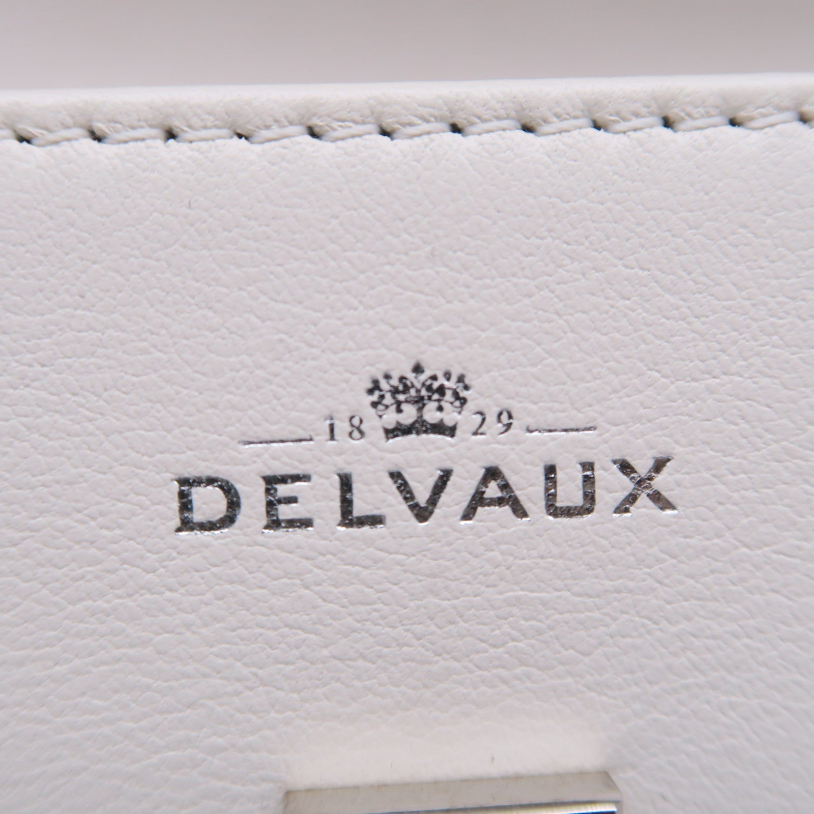 Delvaux 牛皮皮革2 Way Shoulder手挽肩背兩用袋白色
