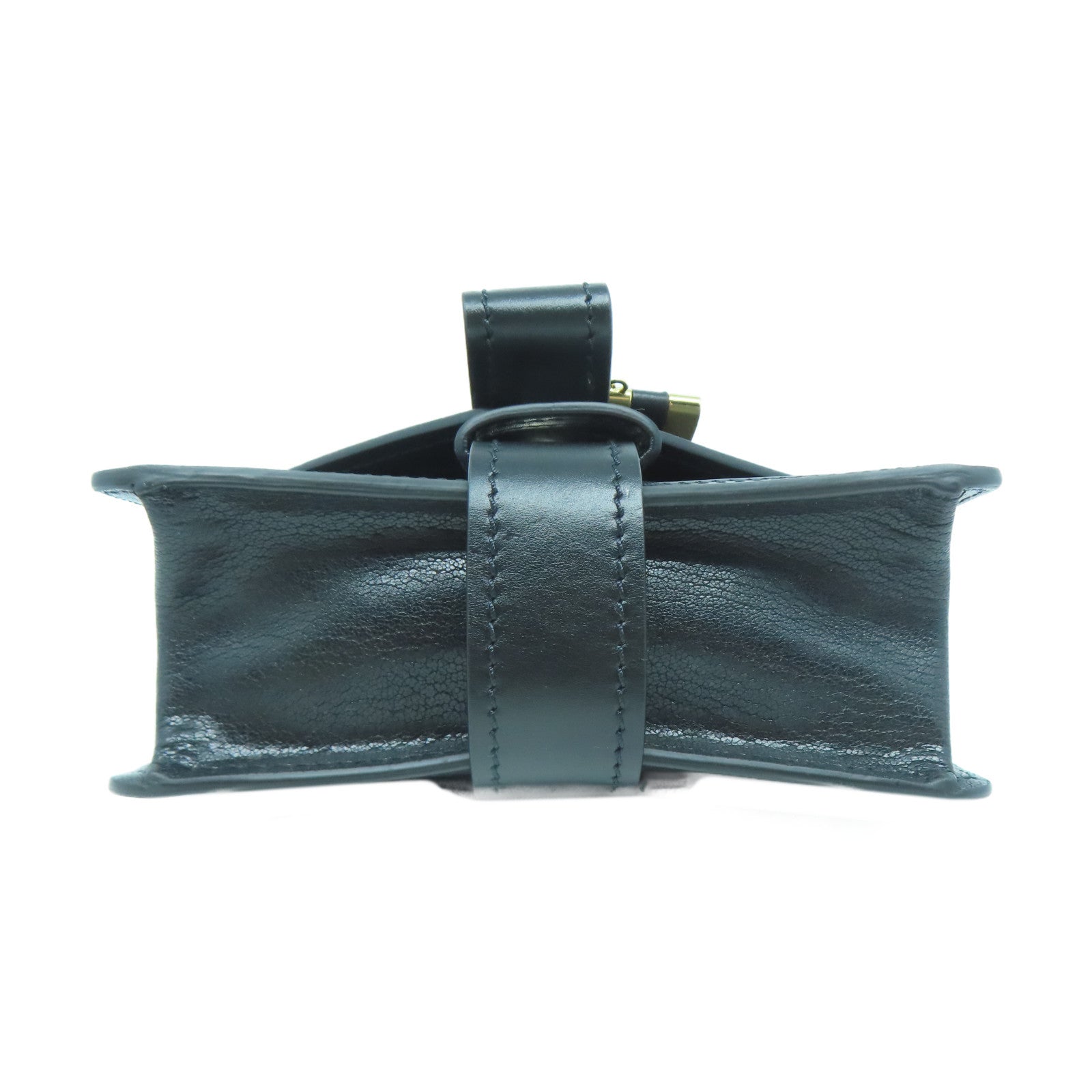 Chloe 牛皮皮革ABY Chain Shoulder Bag金扣鏈帶肩背袋黑色