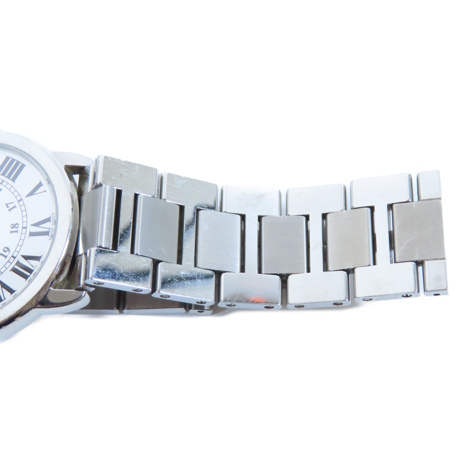 CARTIER Ronde Solo de Cartier不鏽鋼手錶石英機芯白色