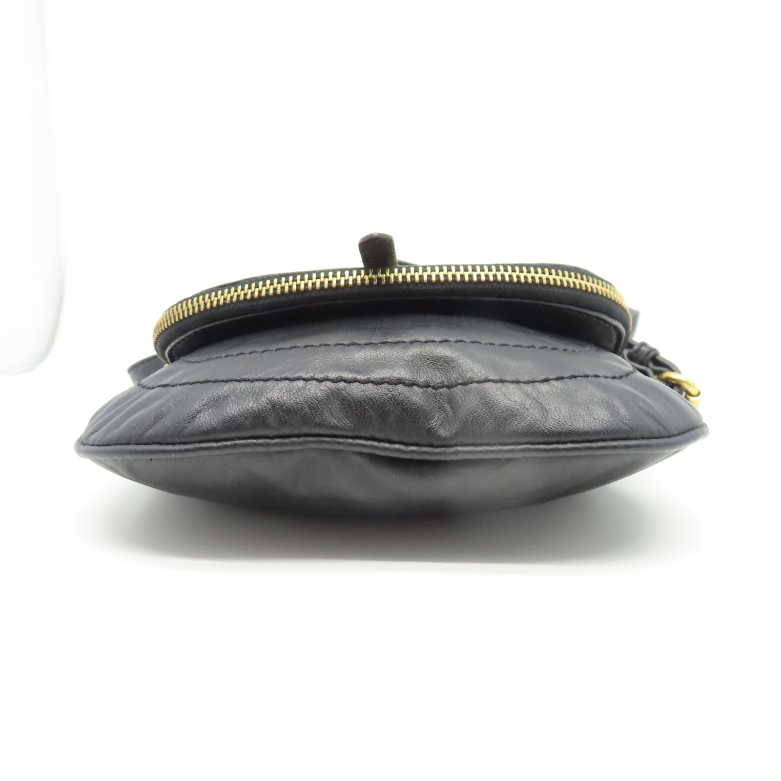 MARC BY MARC JACOBS 牛皮皮革Shoulder Bag金扣肩背袋黑色