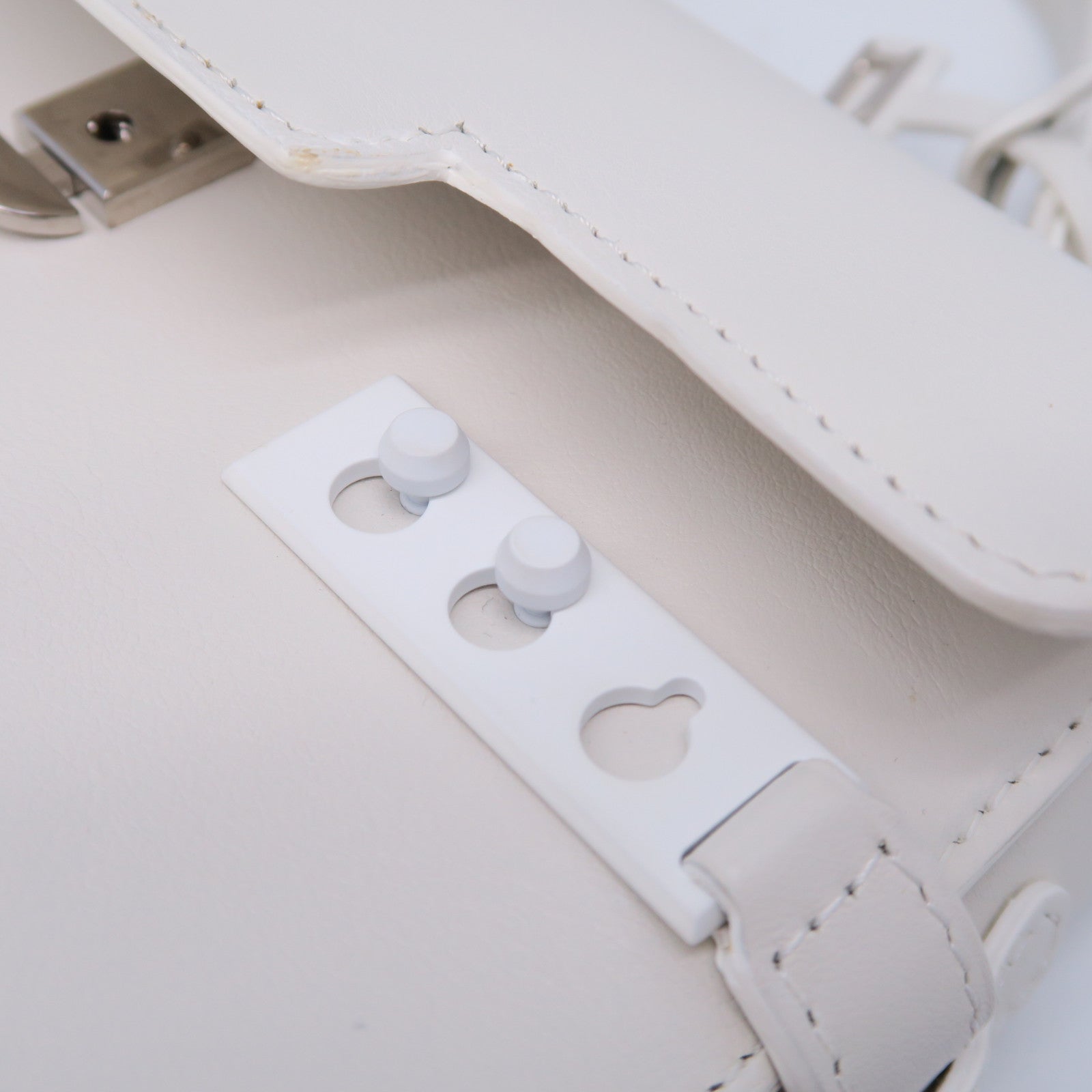 Delvaux 牛皮皮革2 Way Shoulder手挽肩背兩用袋白色