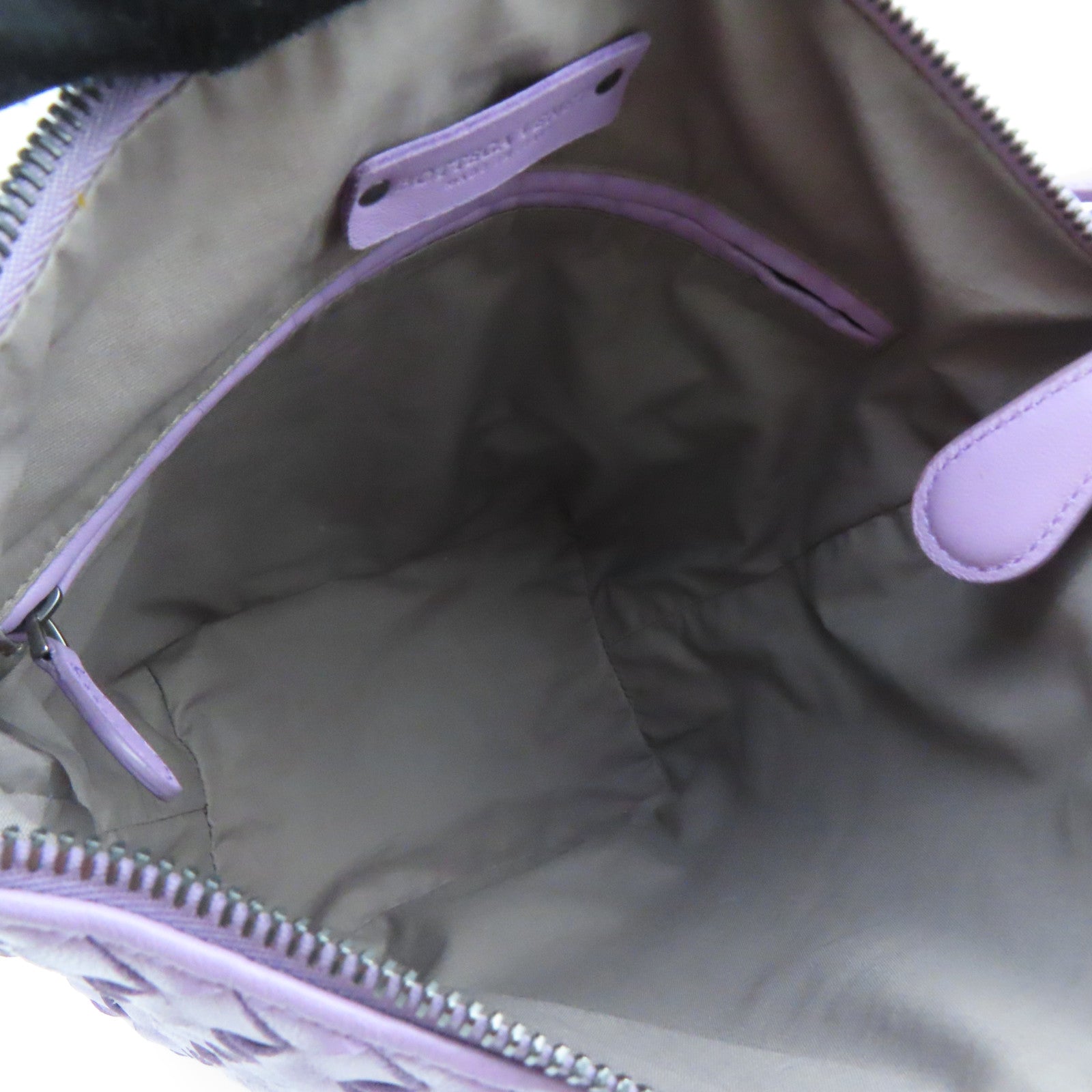 BOTTEGA VENETA 织纹皮革Shoulder Bag肩背袋紫色