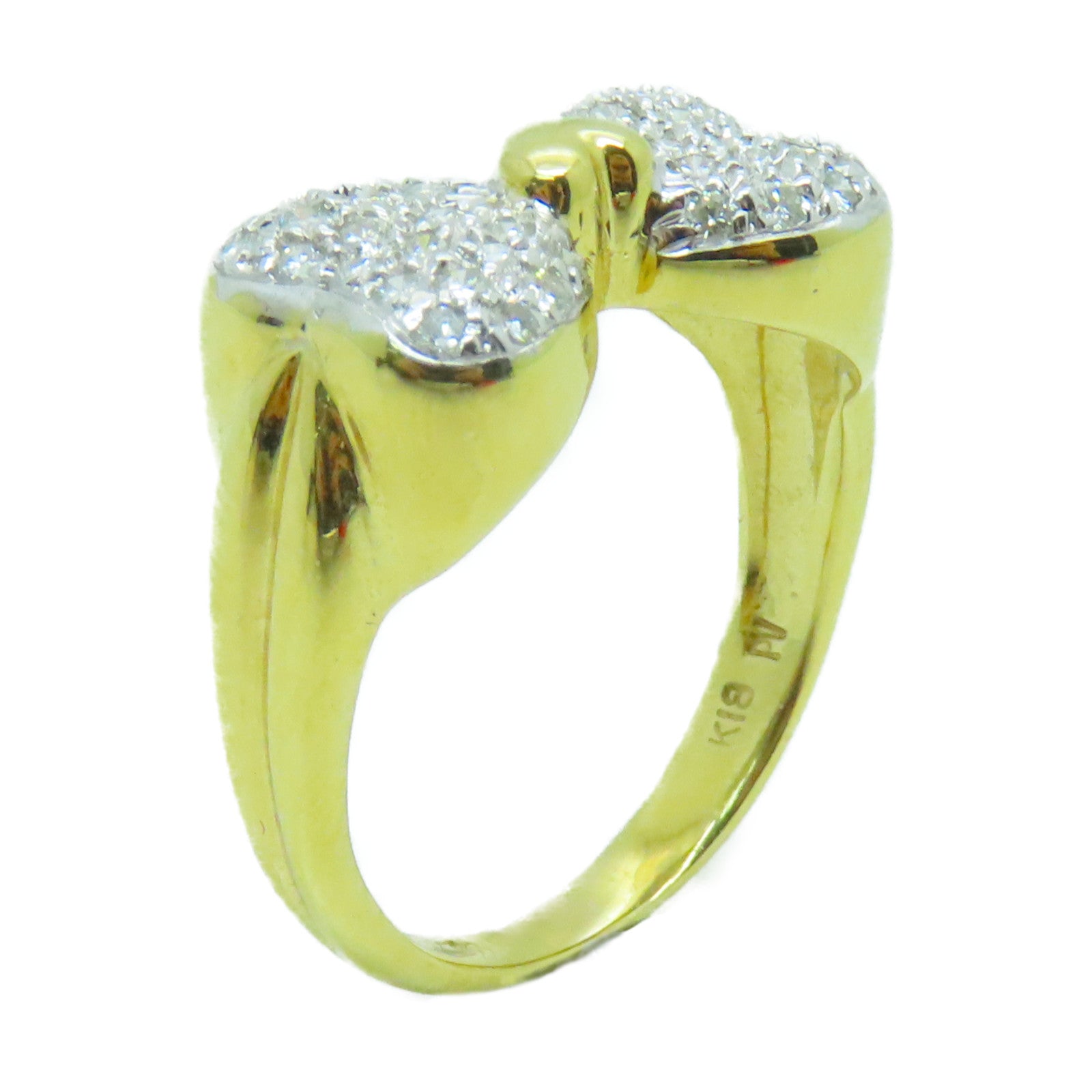 JEWELRY 【激減優惠】18K黃金Ring 0.40ct鑽石戒指US#5.75