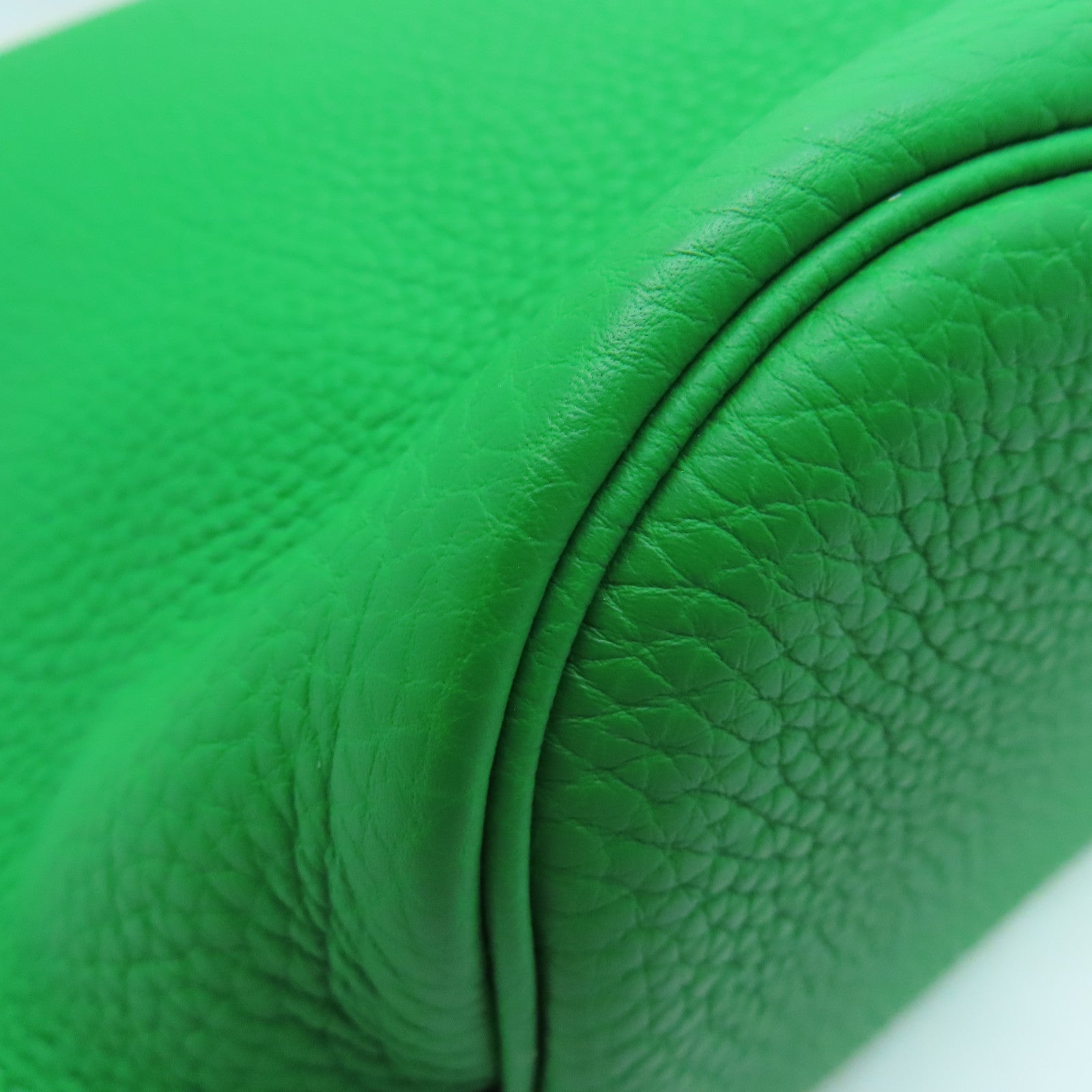HERMES Togo皮革So Kelly 26肩背袋银扣绿色