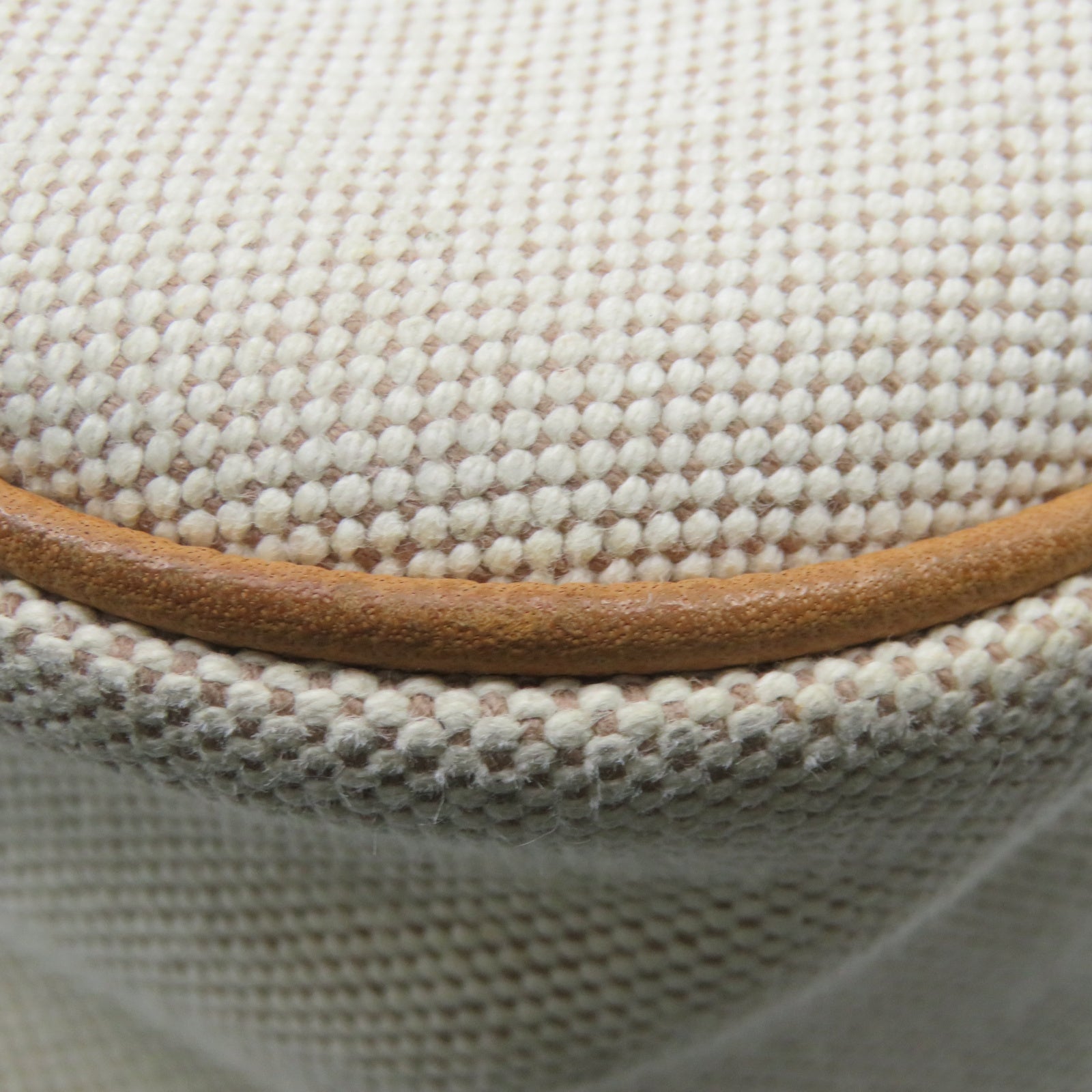 HERMES [Sharp Discount] Canvas/Cowhide Leather Colorado GM Silver Buckle Shoulder Bag Beige