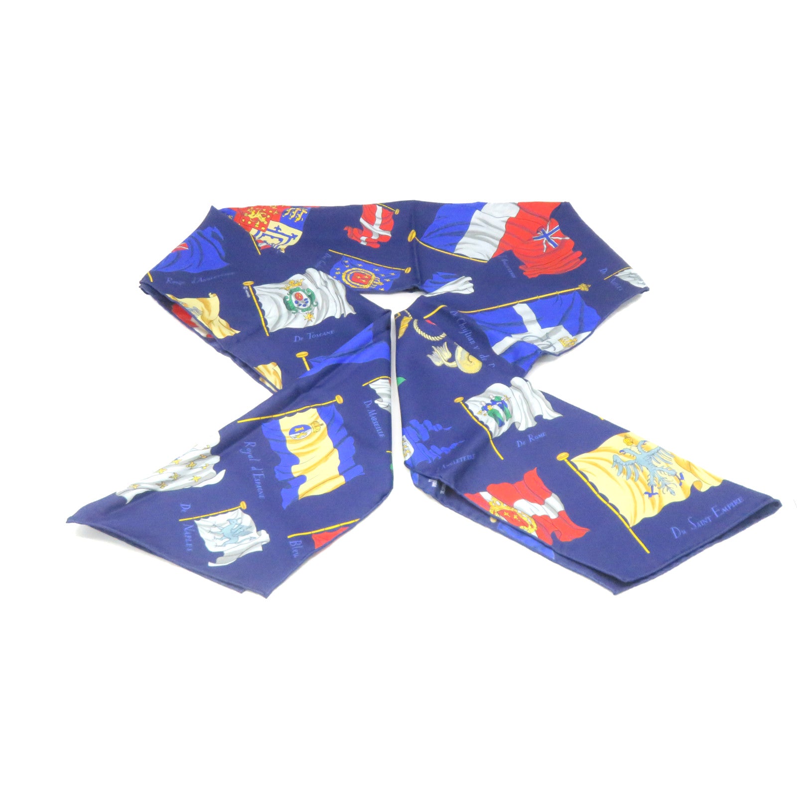 HERMES 丝质Maxi Twilly Scarf丝巾蓝色/彩色