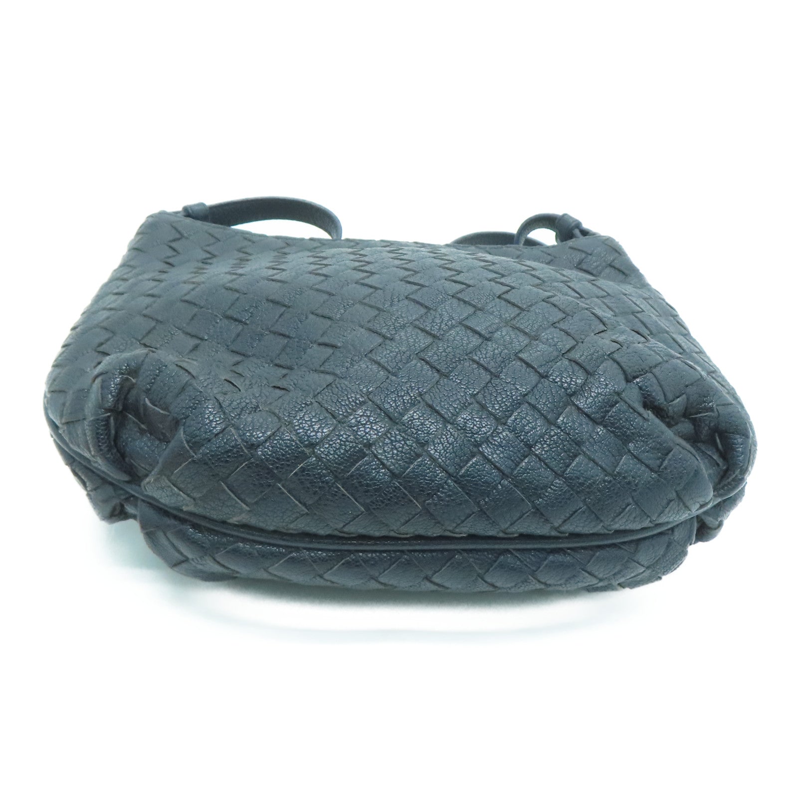 BOTTEGA VENETA 织纹皮革Shoulder Bag肩背袋蓝色