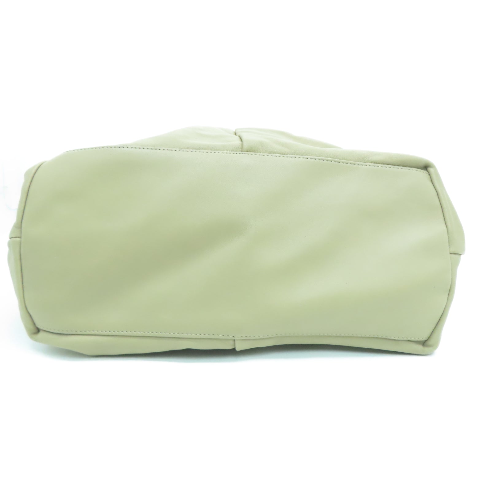 ANTEPRIMA 羊皮皮革Shoulder Bag银扣肩背袋米色