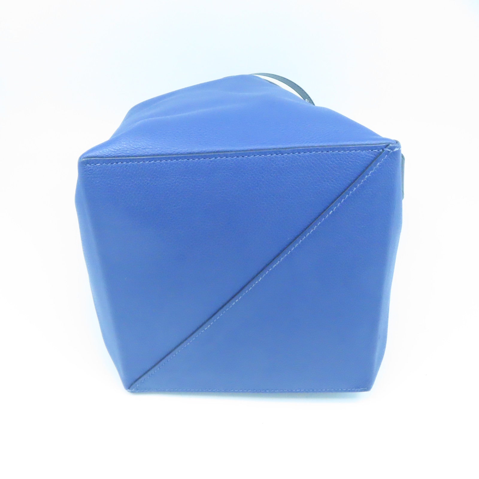 HERMES Evercolor皮革Licol 17银扣肩背袋Bleu Brighton蓝色