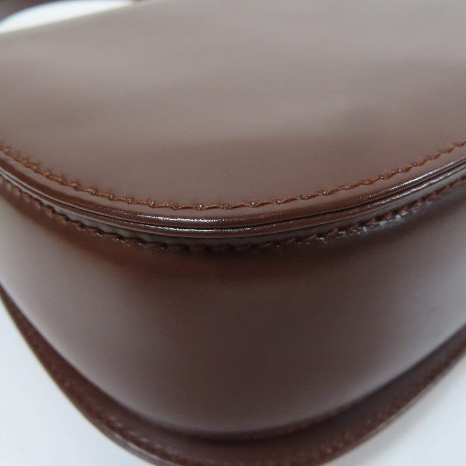 GUCCI 牛皮皮革2 Way Shoulder金扣手挽肩背兩用袋啡色
