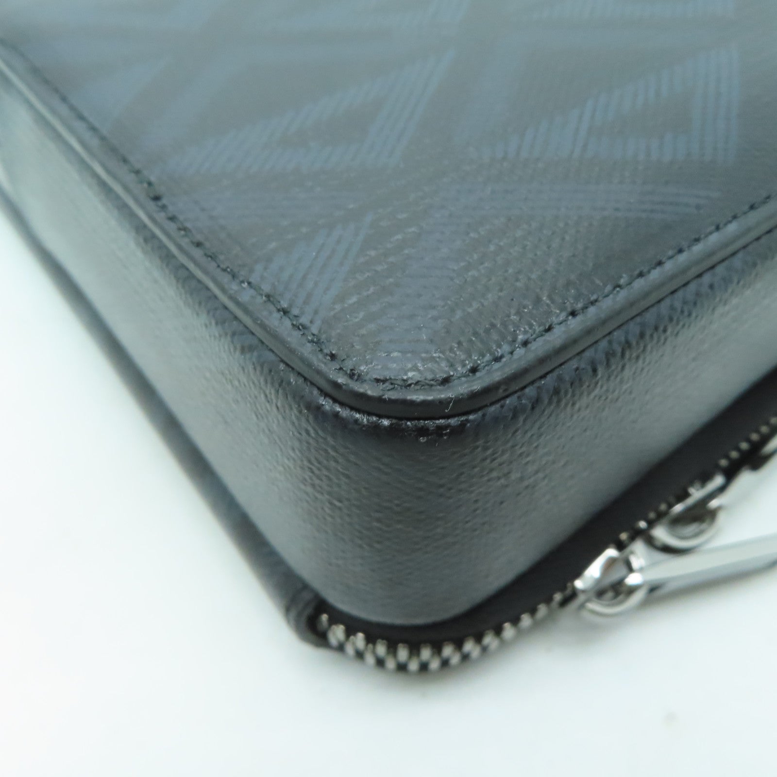 Dior 塗層帆布Pouch Shoulder銀扣肩背袋黑色