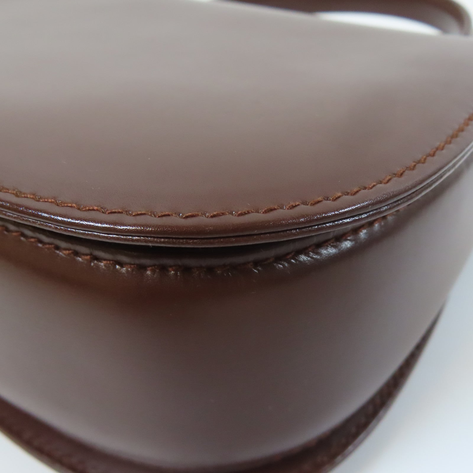 GUCCI 牛皮皮革2 Way Shoulder金扣手挽肩背兩用袋啡色