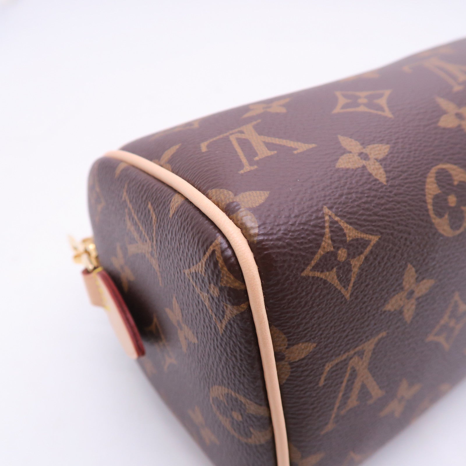 LOUIS VUITTON Monogram Speedy 20 Bandouliere金扣手挽肩背兩用袋棕色