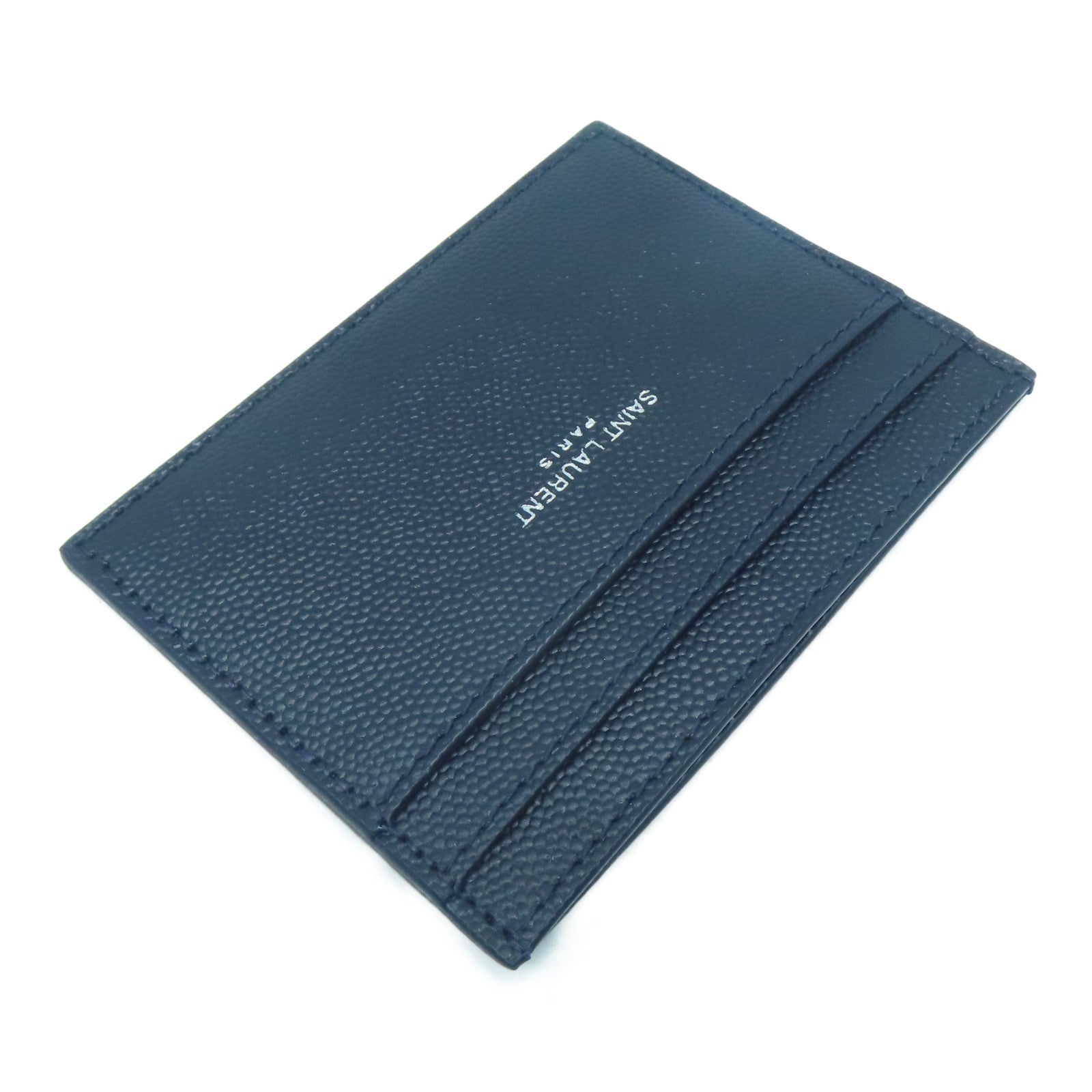 SAINT LAURENT 牛皮皮革Card Case卡片套深藍色