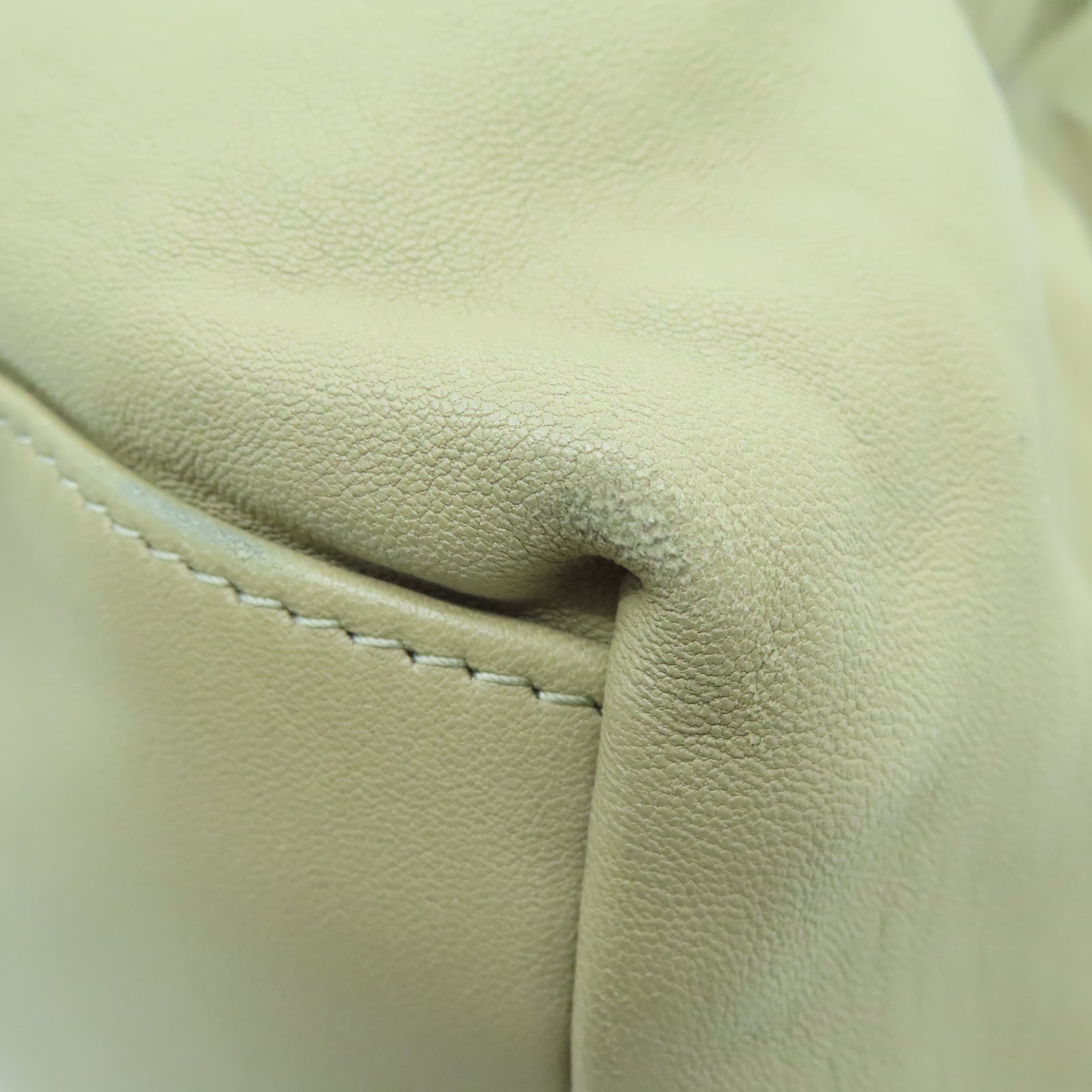 ANTEPRIMA 羊皮皮革Shoulder Bag银扣肩背袋米色