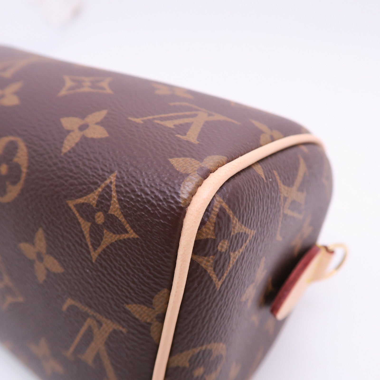 LOUIS VUITTON Monogram Speedy 20 Bandouliere金扣手挽肩背兩用袋棕色
