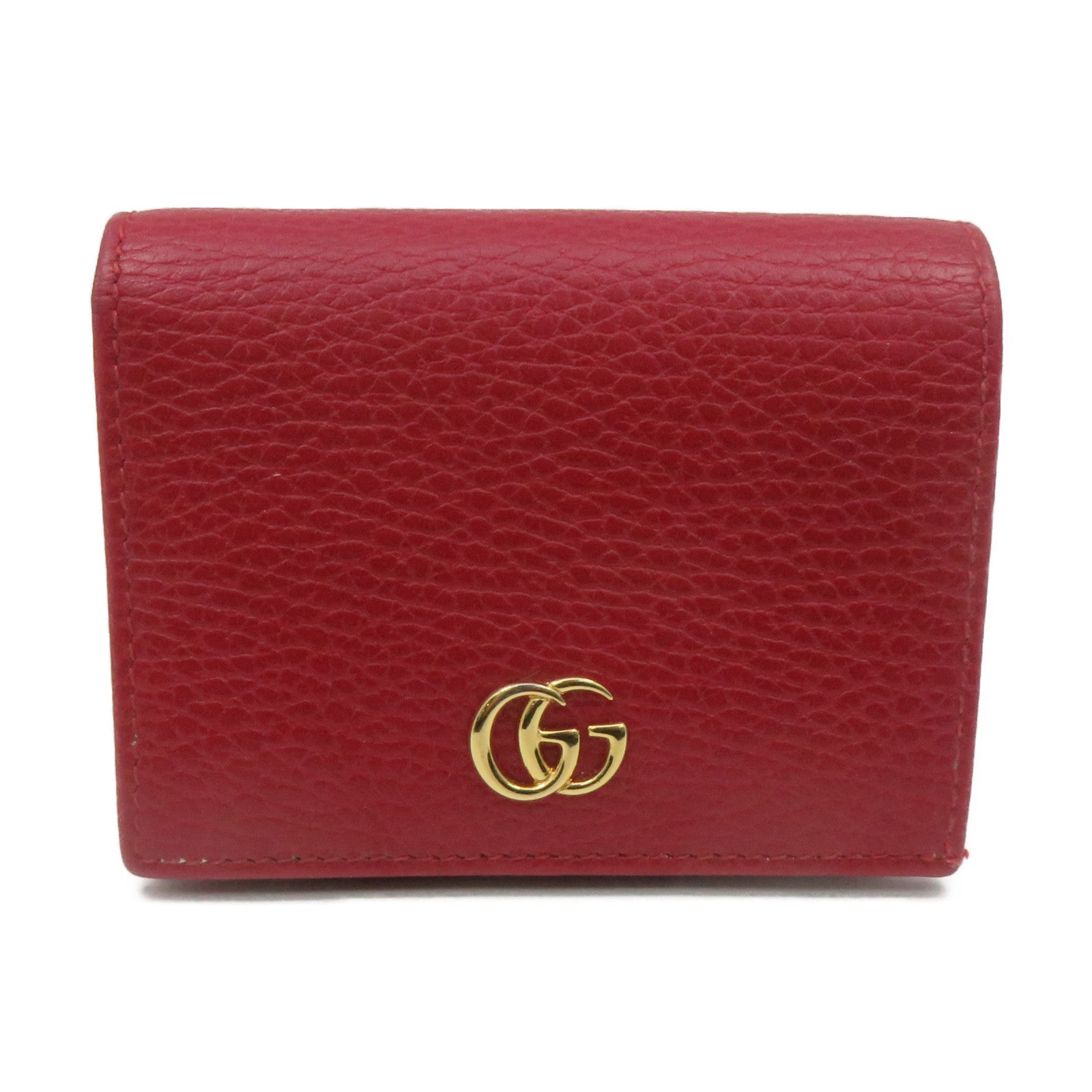 GUCCI 牛皮皮革Mini Wallet短錢包紅色