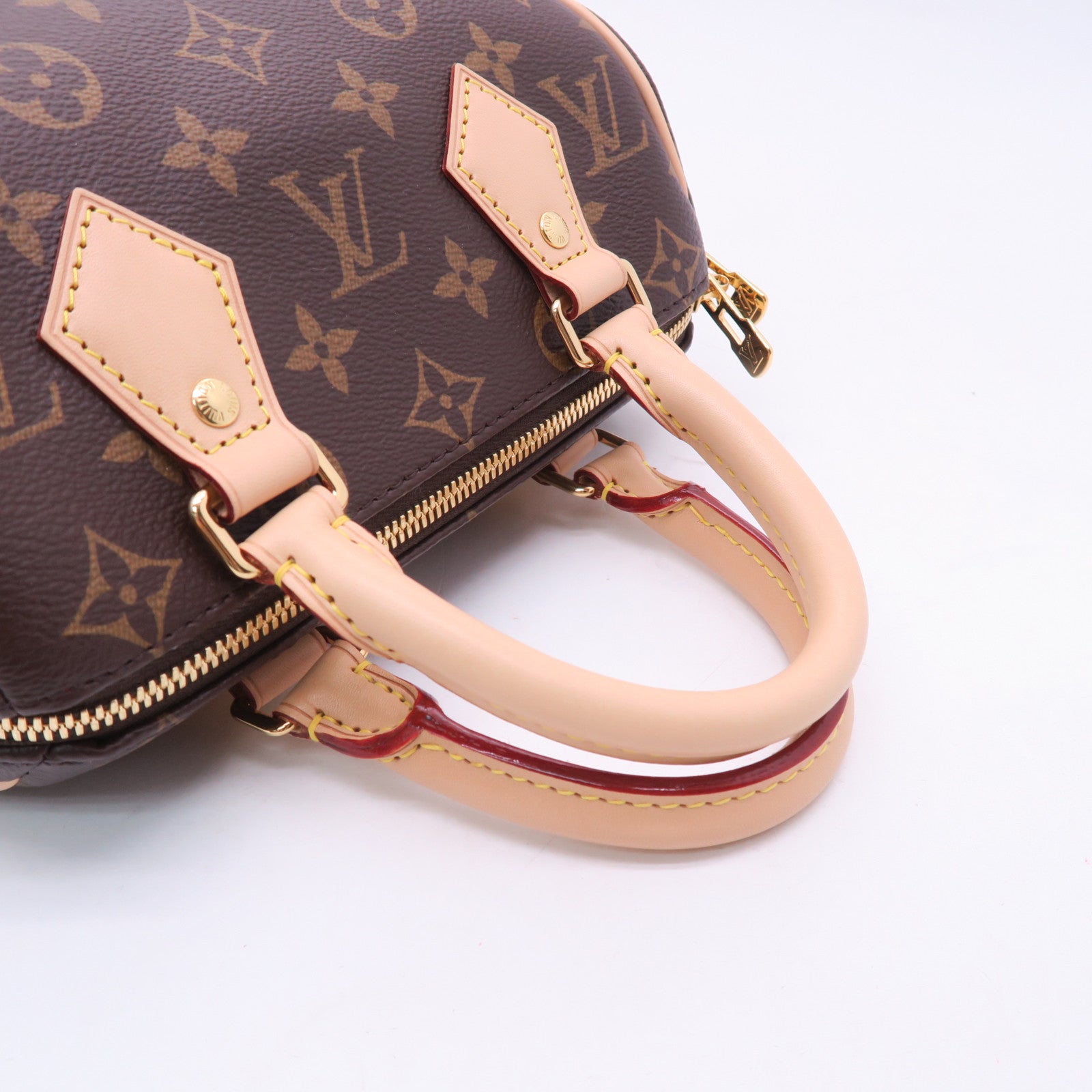 LOUIS VUITTON Monogram Speedy 20 Bandouliere金扣手挽肩背兩用袋棕色