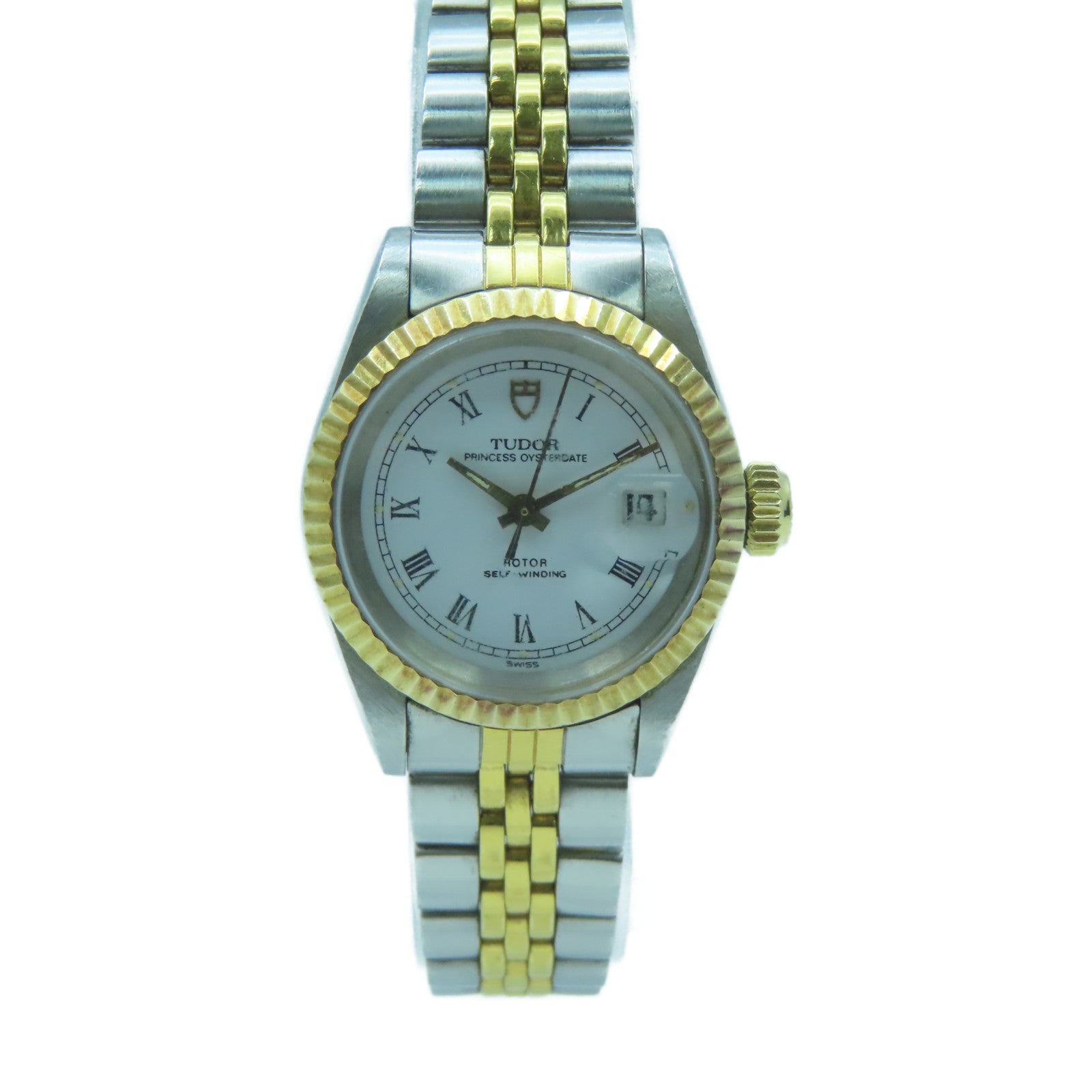TUDOR 18K金Princess Oysterdate不鏽鋼手錶自動機芯金色/銀色