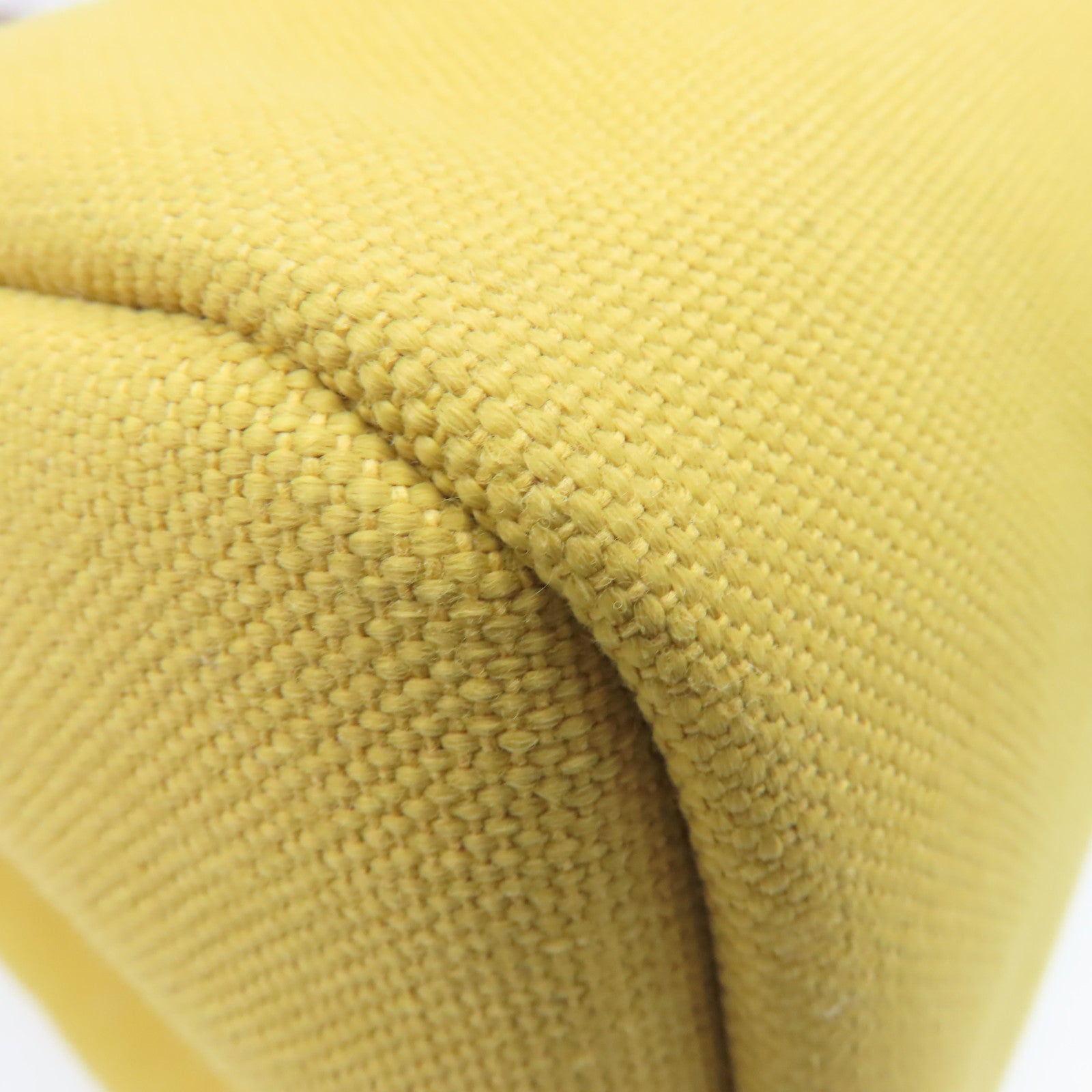 HERMES 帆布Herbag GM 2Way Shoulder Bag金扣手挽肩背兩用袋Jaune Ambre琥珀黃色