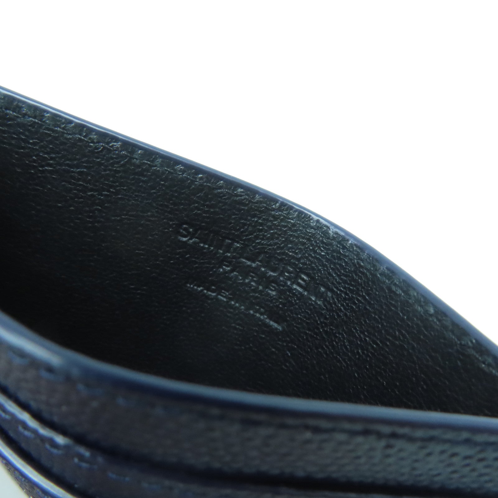 SAINT LAURENT 牛皮皮革Card Case卡片套深藍色