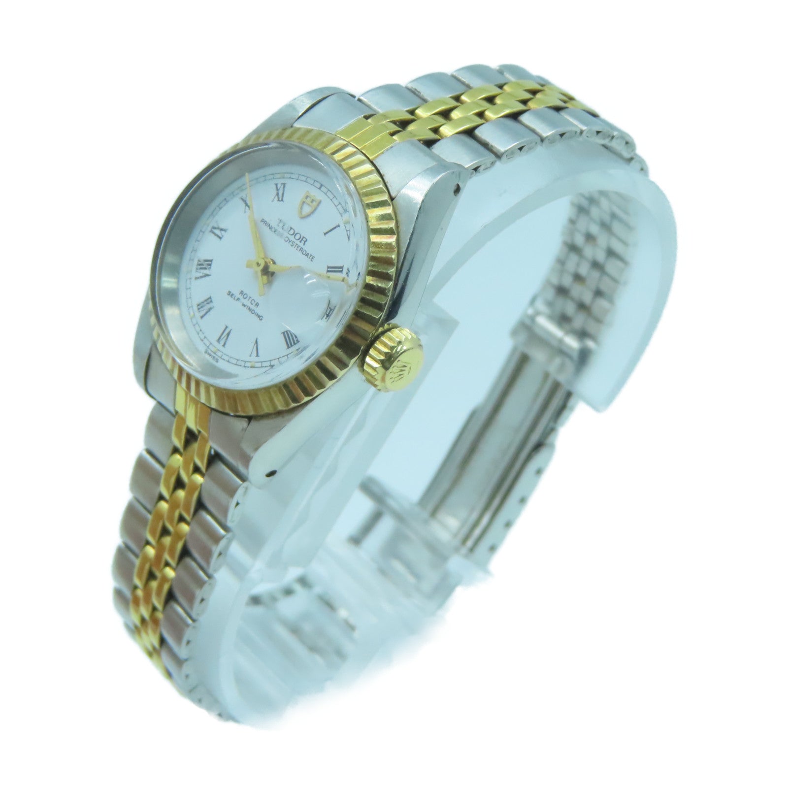 TUDOR 18K金Princess Oysterdate不鏽鋼手錶自動機芯金色/銀色