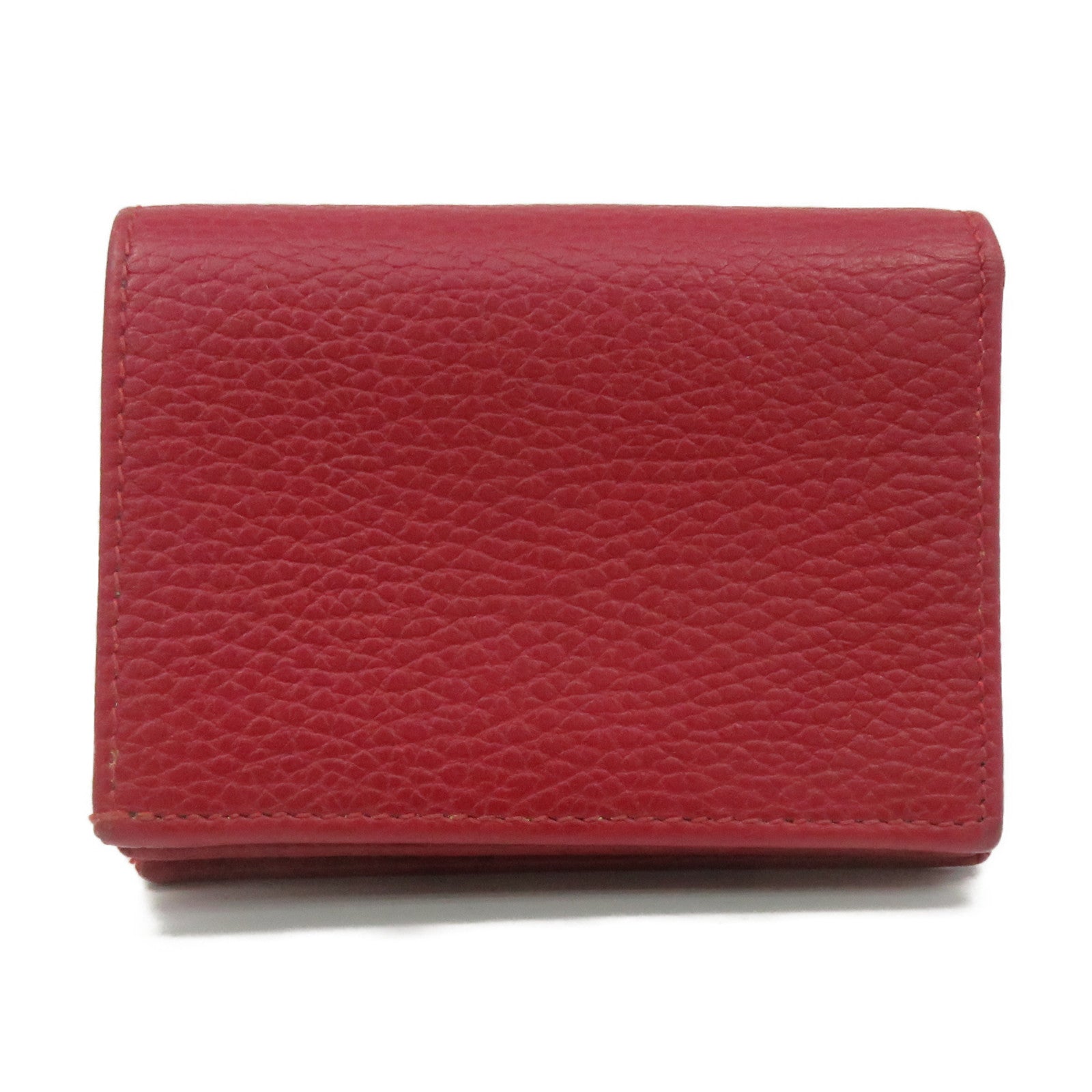 GUCCI 牛皮皮革Mini Wallet短錢包紅色