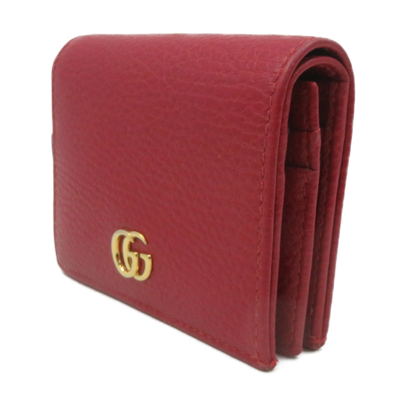 GUCCI 牛皮皮革Mini Wallet短錢包紅色