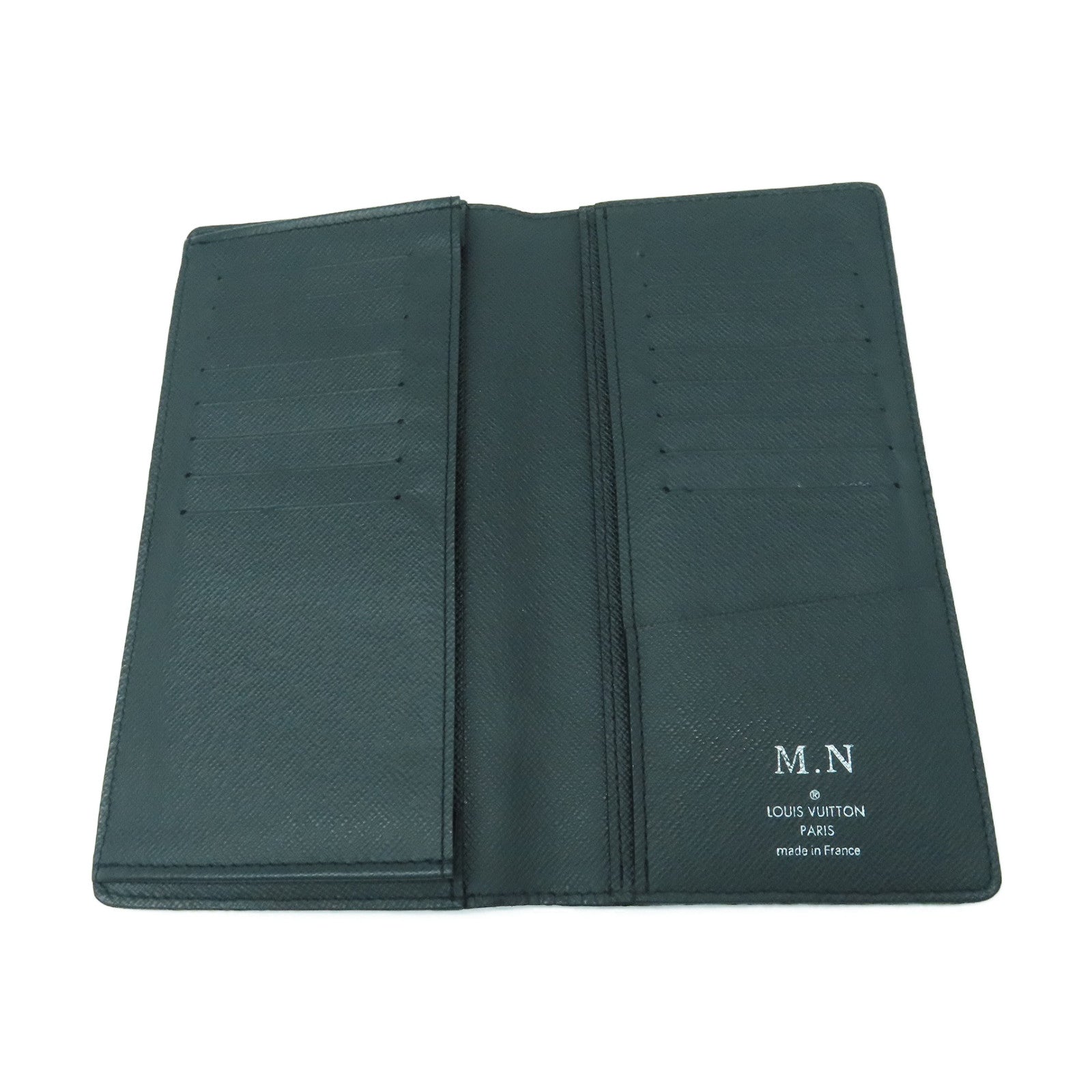 LOUIS VUITTON Taiga Portefeuille Long Wallet长钱包黑色