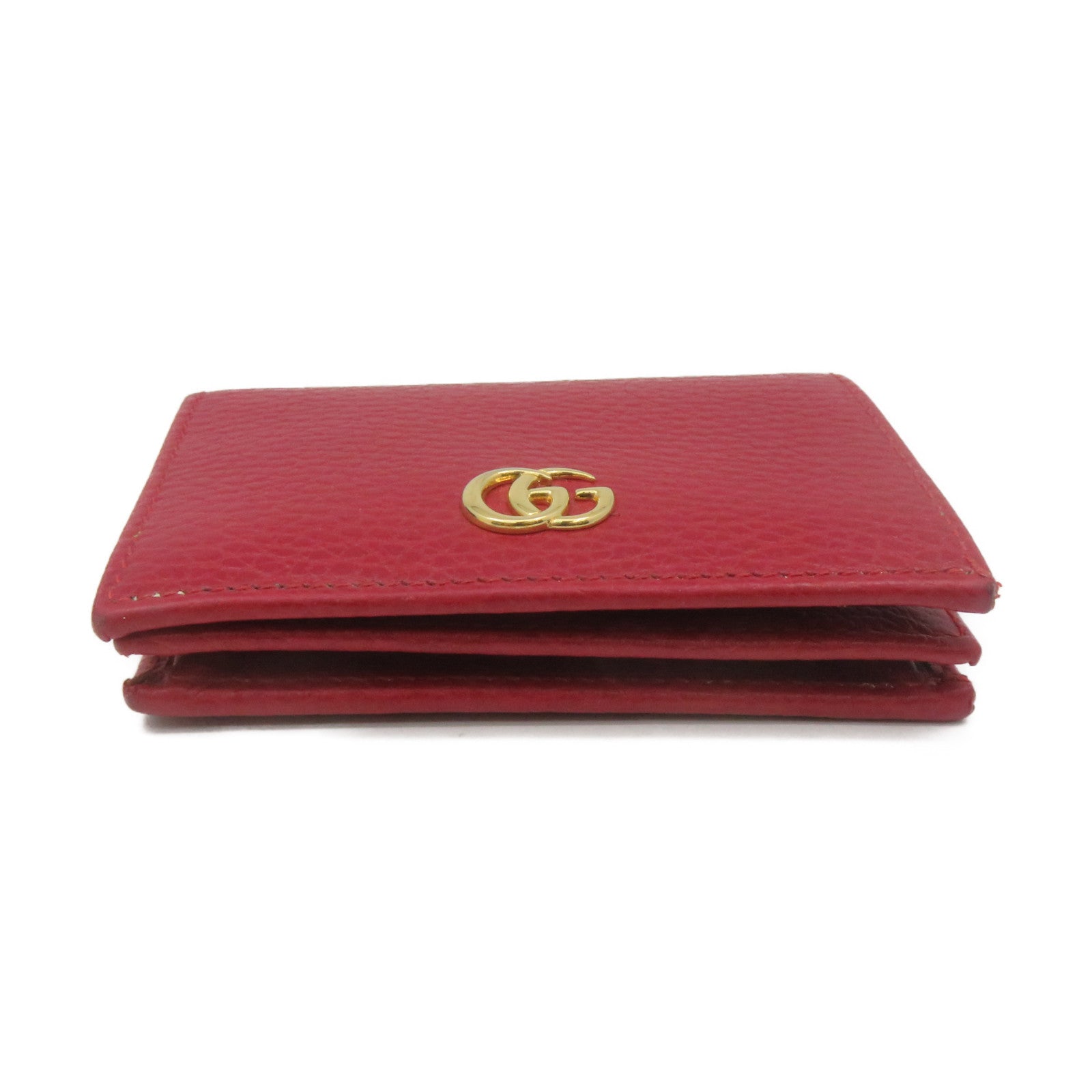 GUCCI 牛皮皮革Mini Wallet短錢包紅色