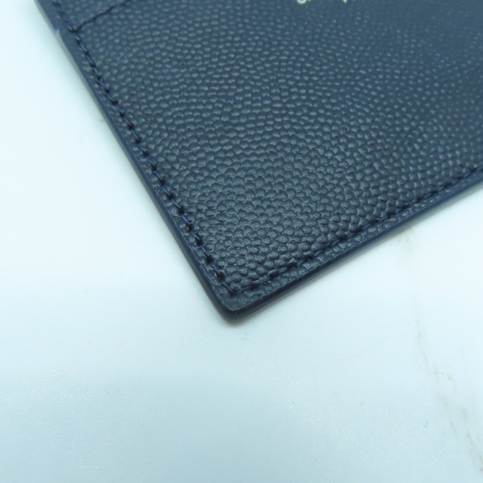 SAINT LAURENT 牛皮皮革Card Case卡片套深藍色