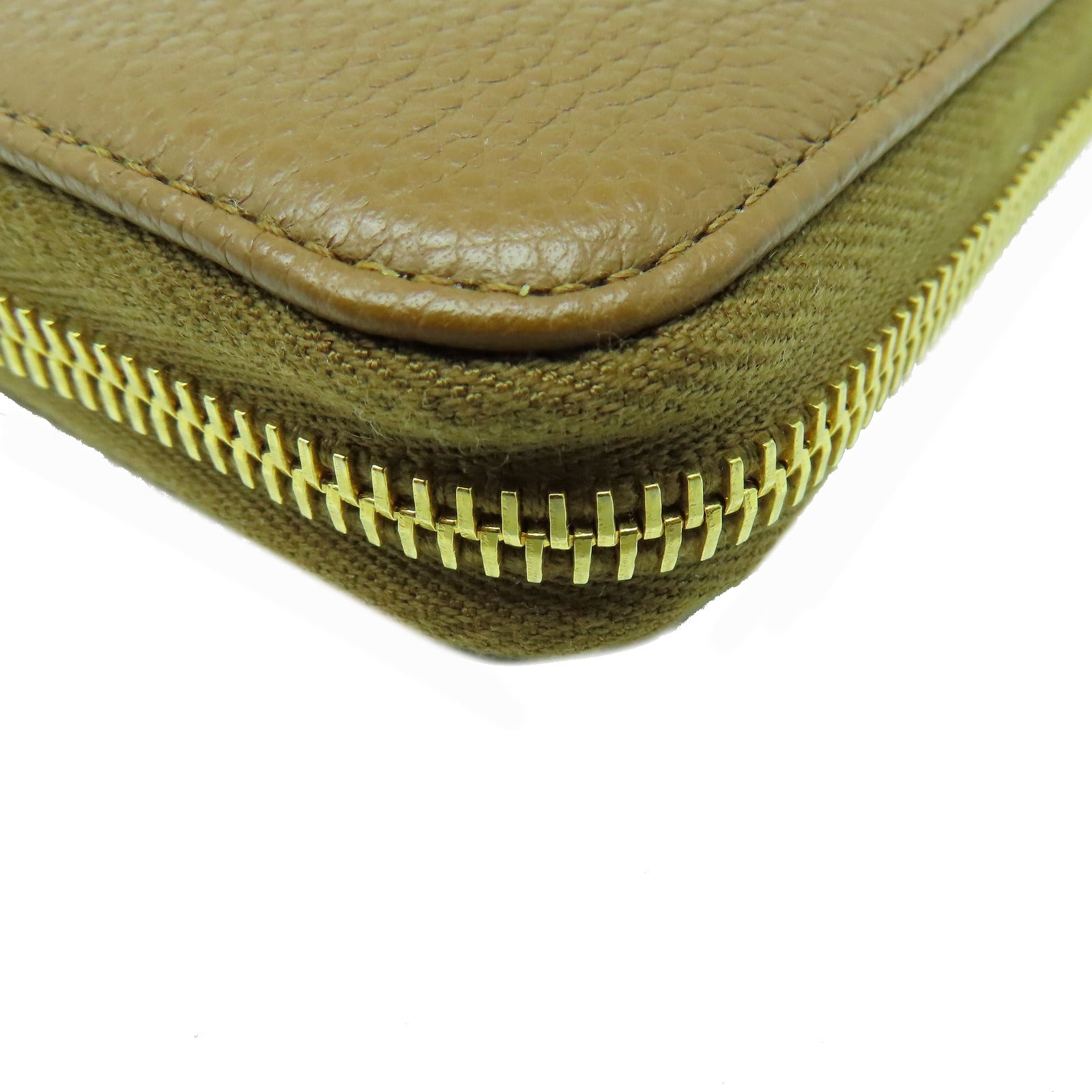 PRADA 牛皮皮革Long Wallet金扣長錢包啡色
