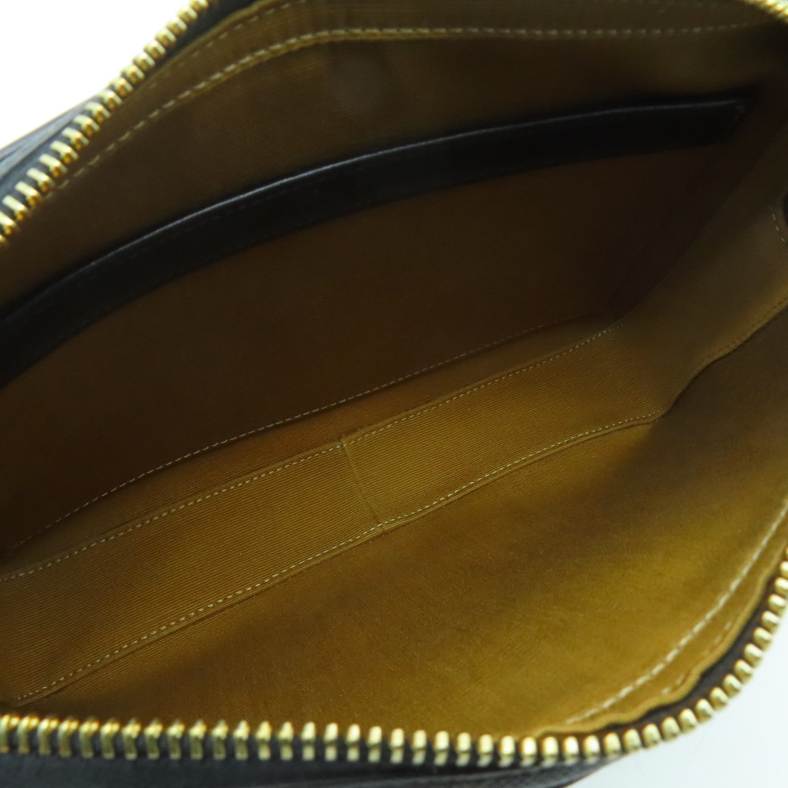 CELINE 塗層帆布Triomphe Medium Messenger Shoulder Bag金扣肩背袋啡色/黑色