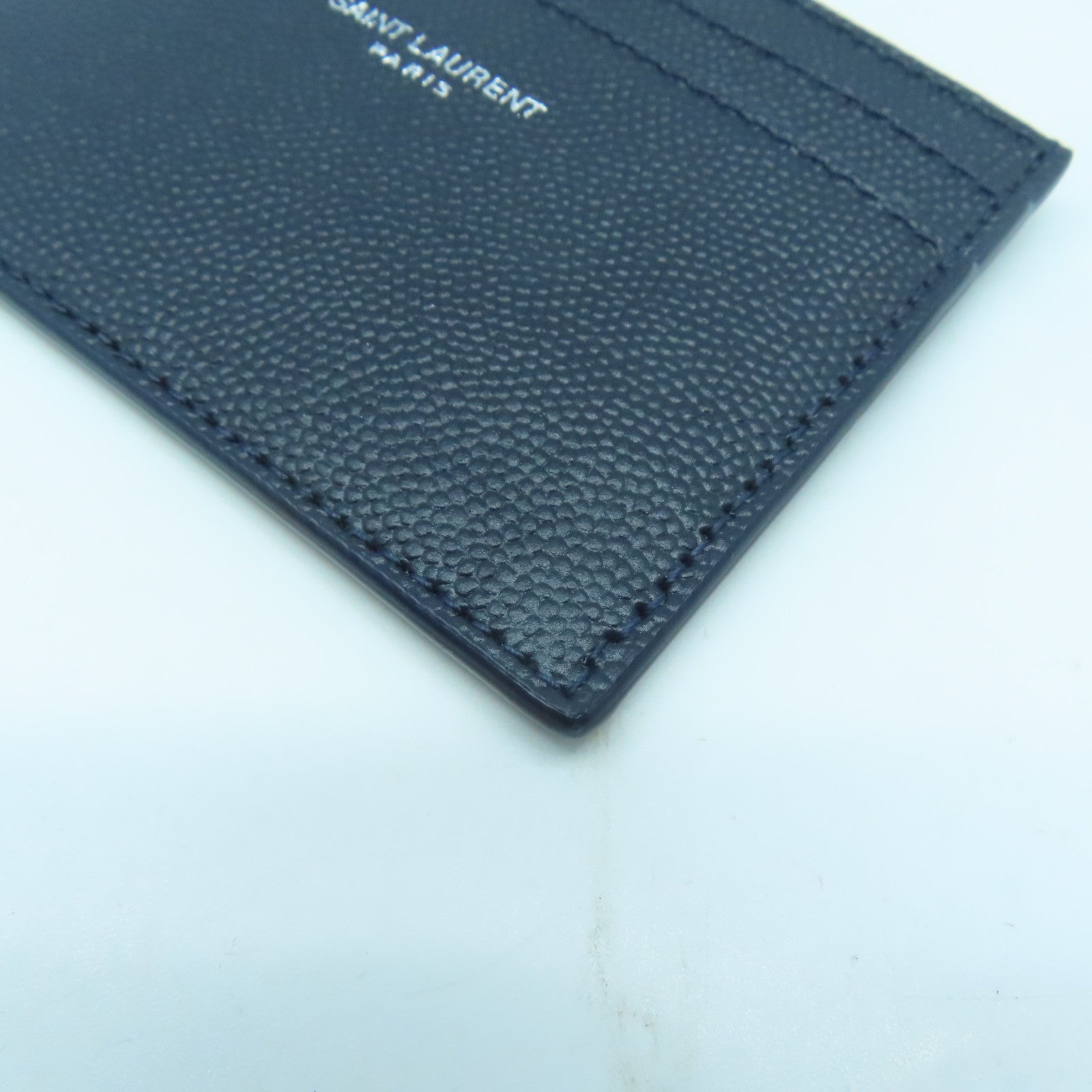 SAINT LAURENT 牛皮皮革Card Case卡片套深藍色