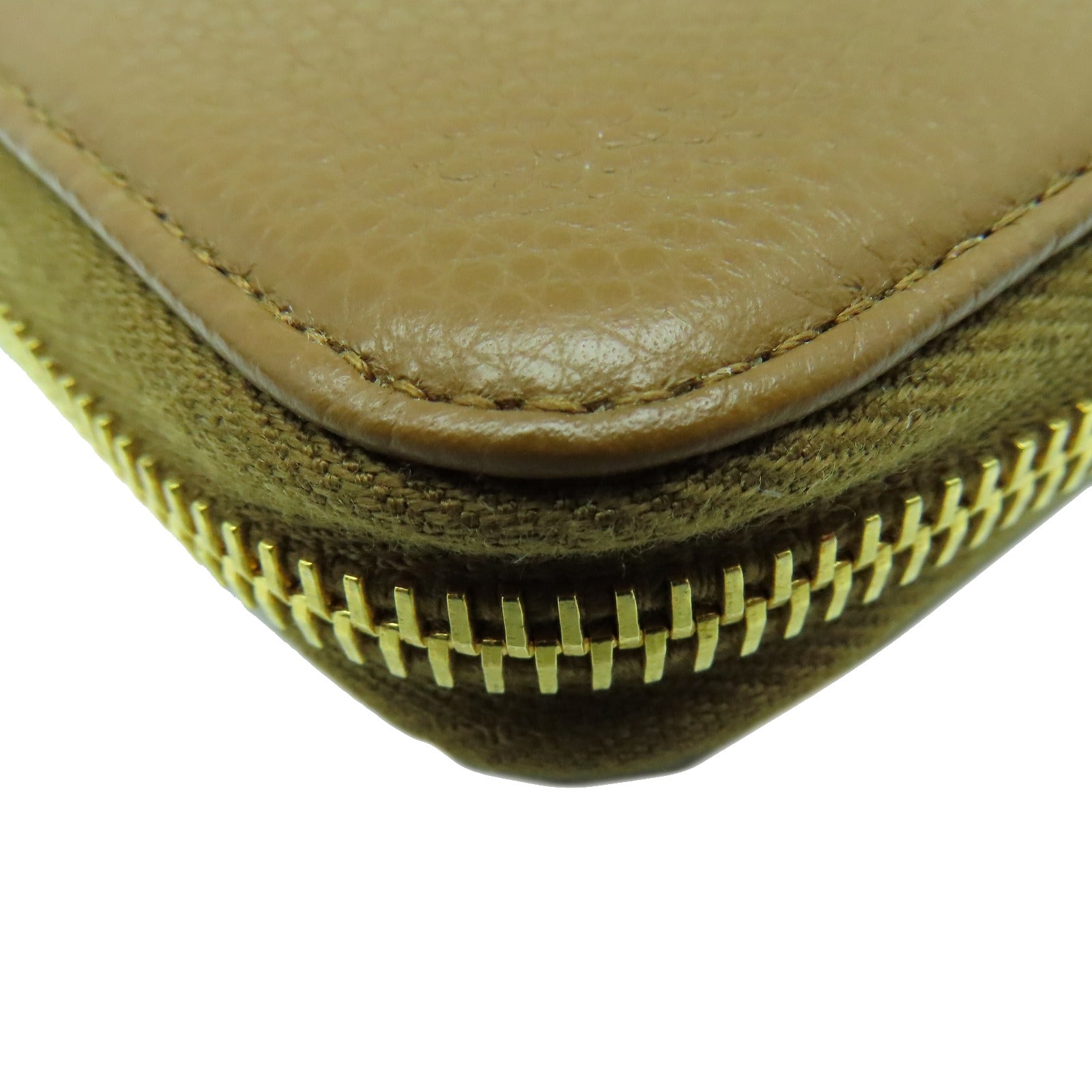 PRADA 牛皮皮革Long Wallet金扣長錢包啡色