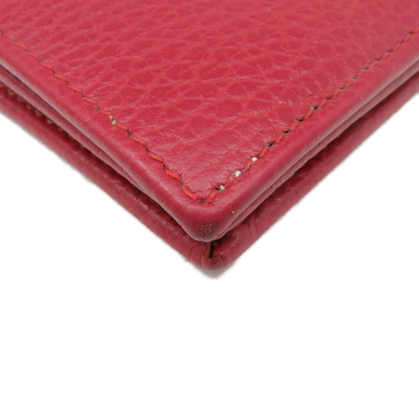 GUCCI 牛皮皮革Mini Wallet短錢包紅色