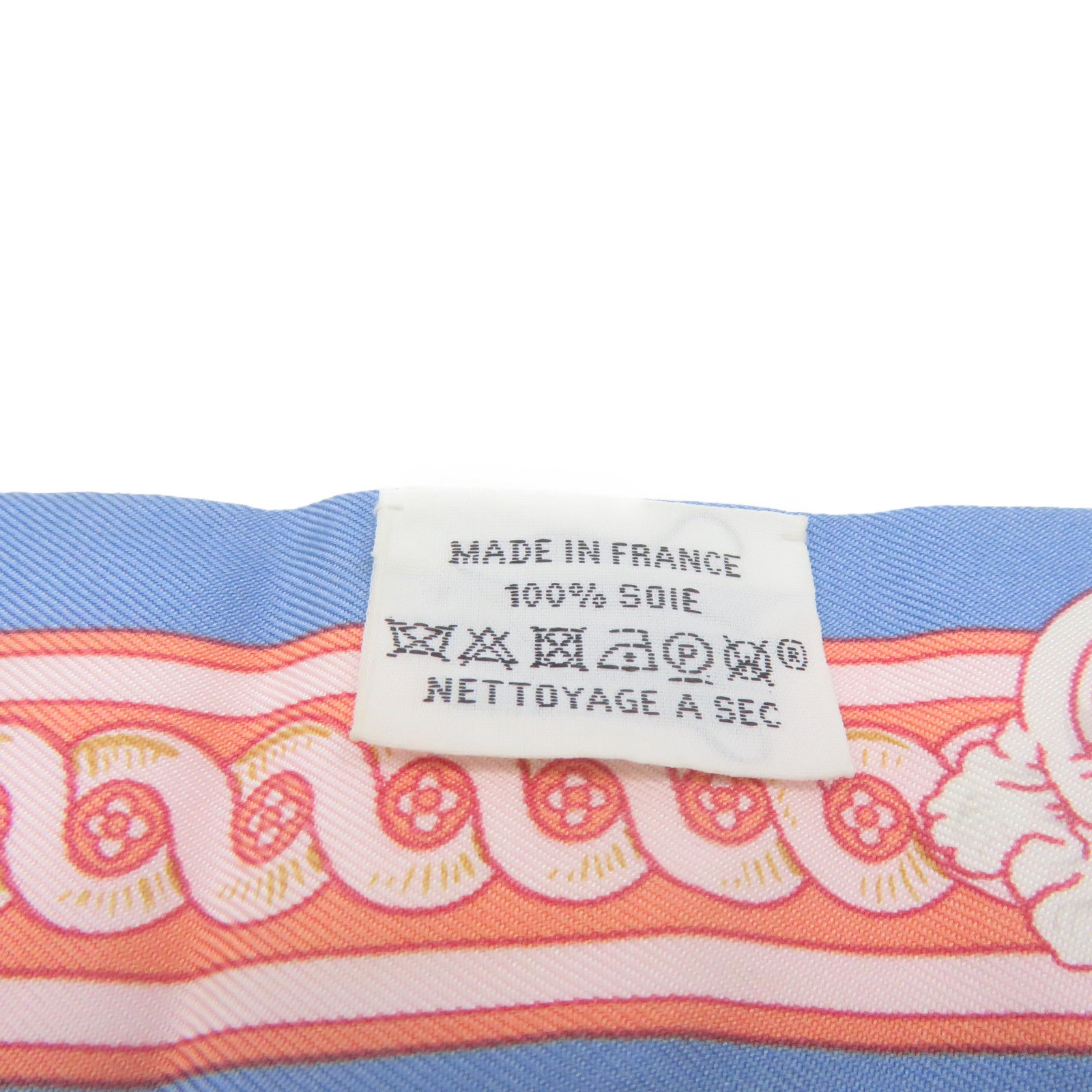HERMES 丝质Twilly Scarf丝巾粉红色/蓝色