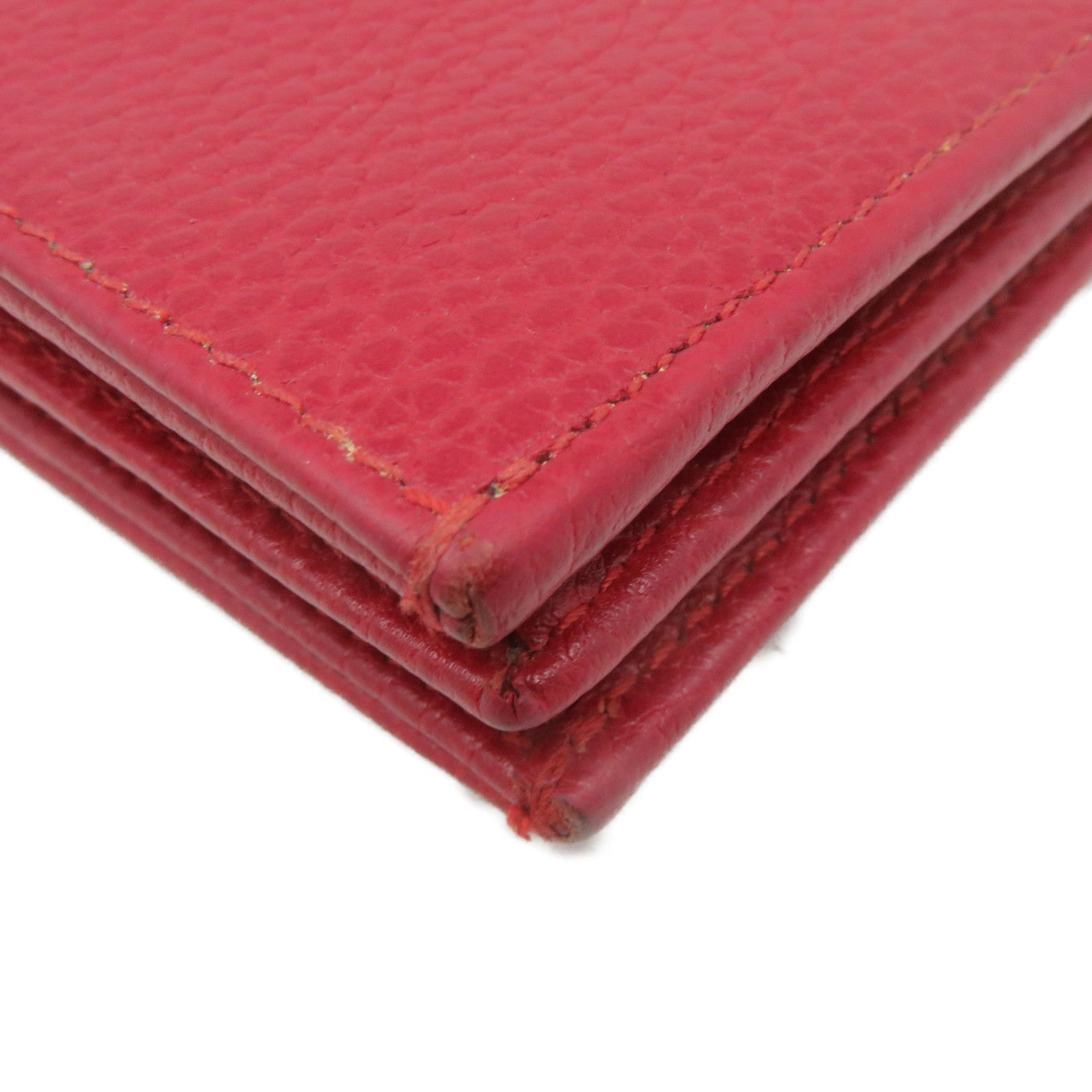 GUCCI 牛皮皮革Mini Wallet短錢包紅色